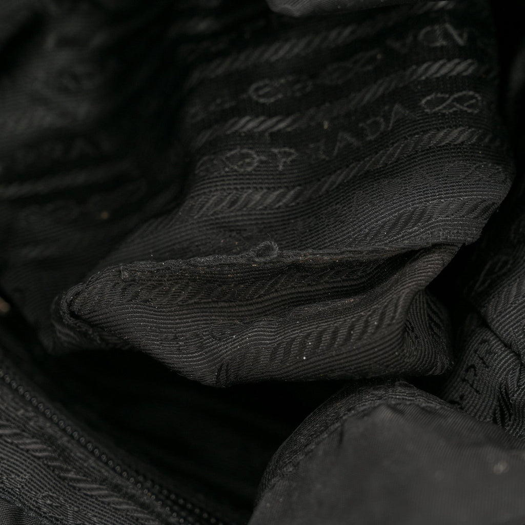 Nylon Vela Single Buckle Backpack  Black