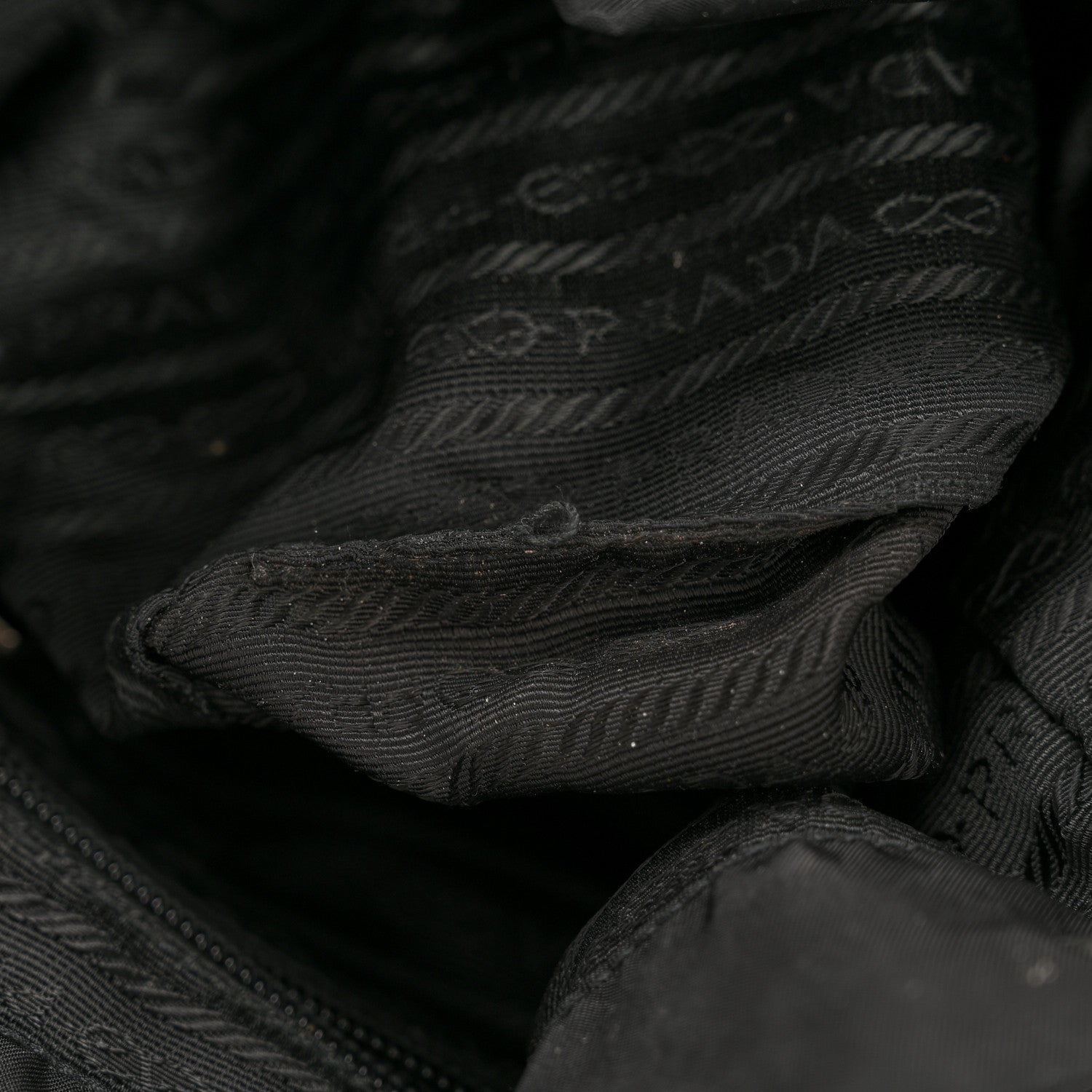 Nylon Vela Single Buckle Backpack  Black