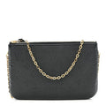 Empreinte Double Zip Pochette Black