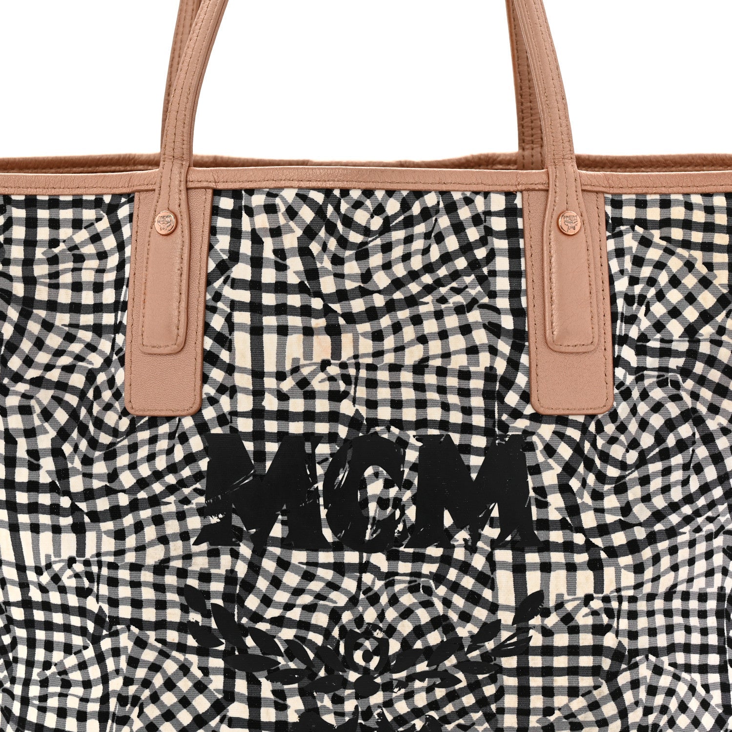 Metallic Visetos Medium Liz Reversible Shopper Tote Champagne Gold