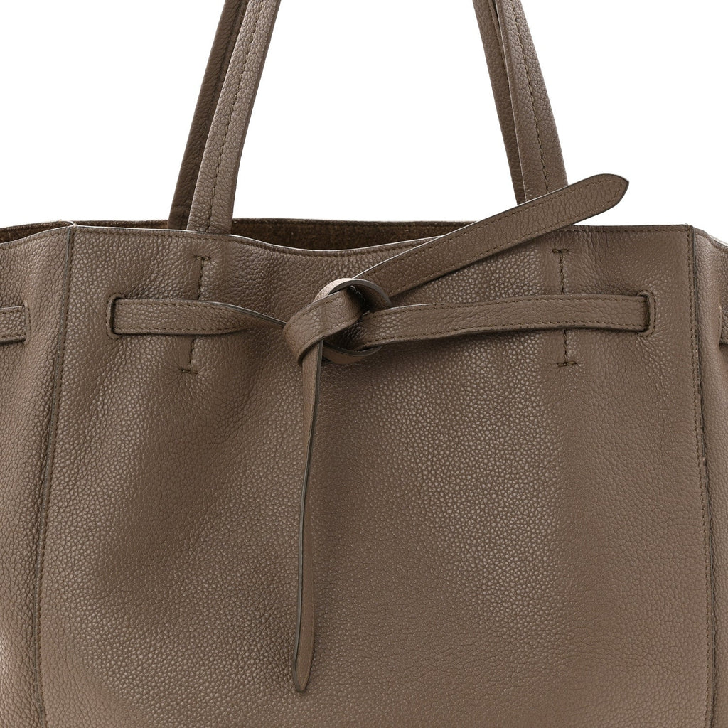 Soft Grained Calfskin Small Belt Cabas Phantom Taupe