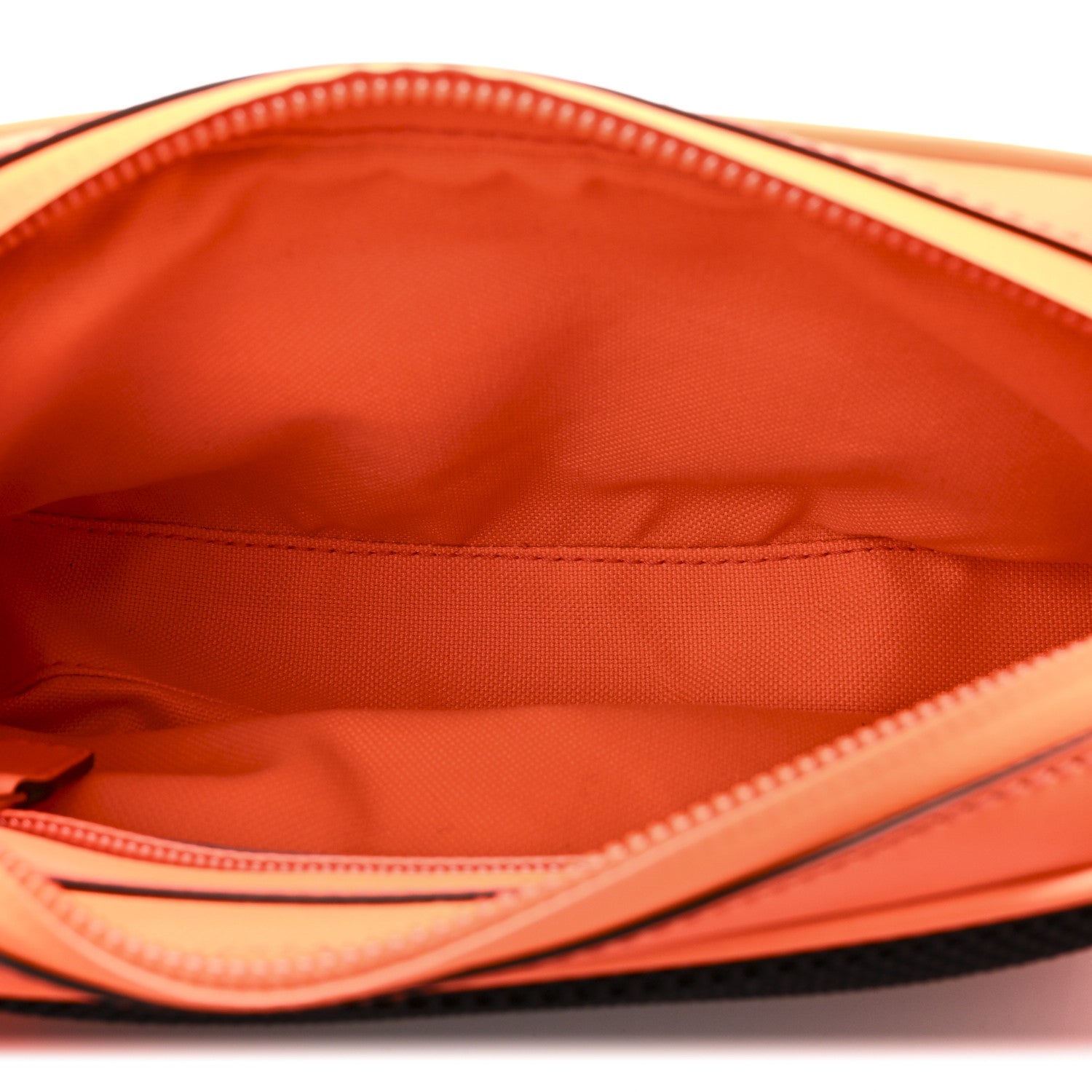 Rubber Effect Monogram GG Belt Bag New Orange Fluo