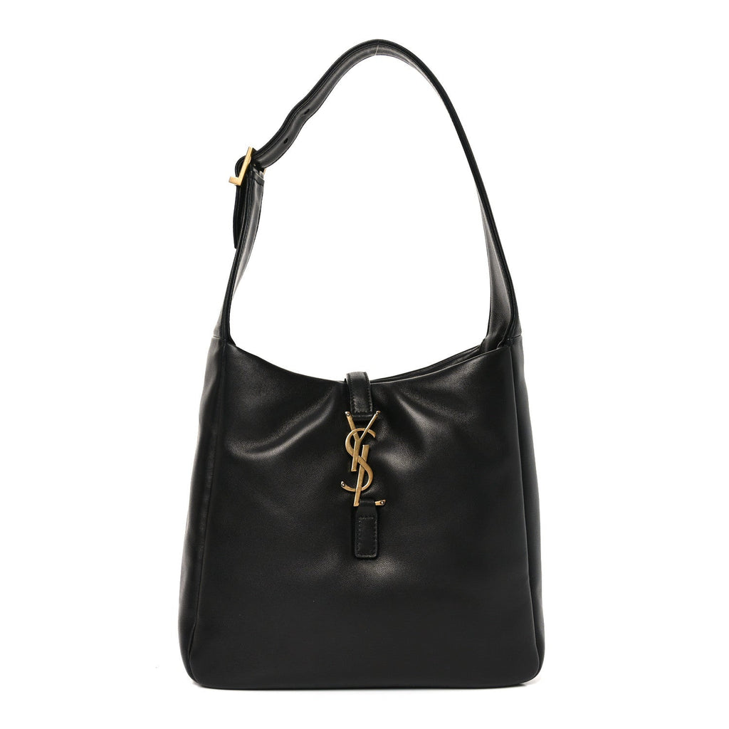 Padded Lambskin Small Le 5 A 7 Supple Hobo Black