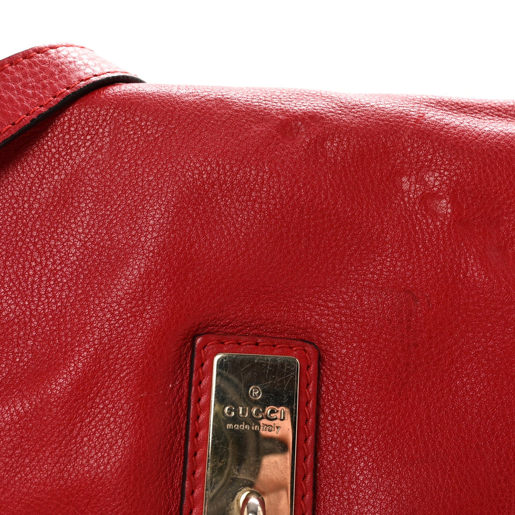 Cellarius Calfskin Medium Bella Flap Bag Vulcanic Red