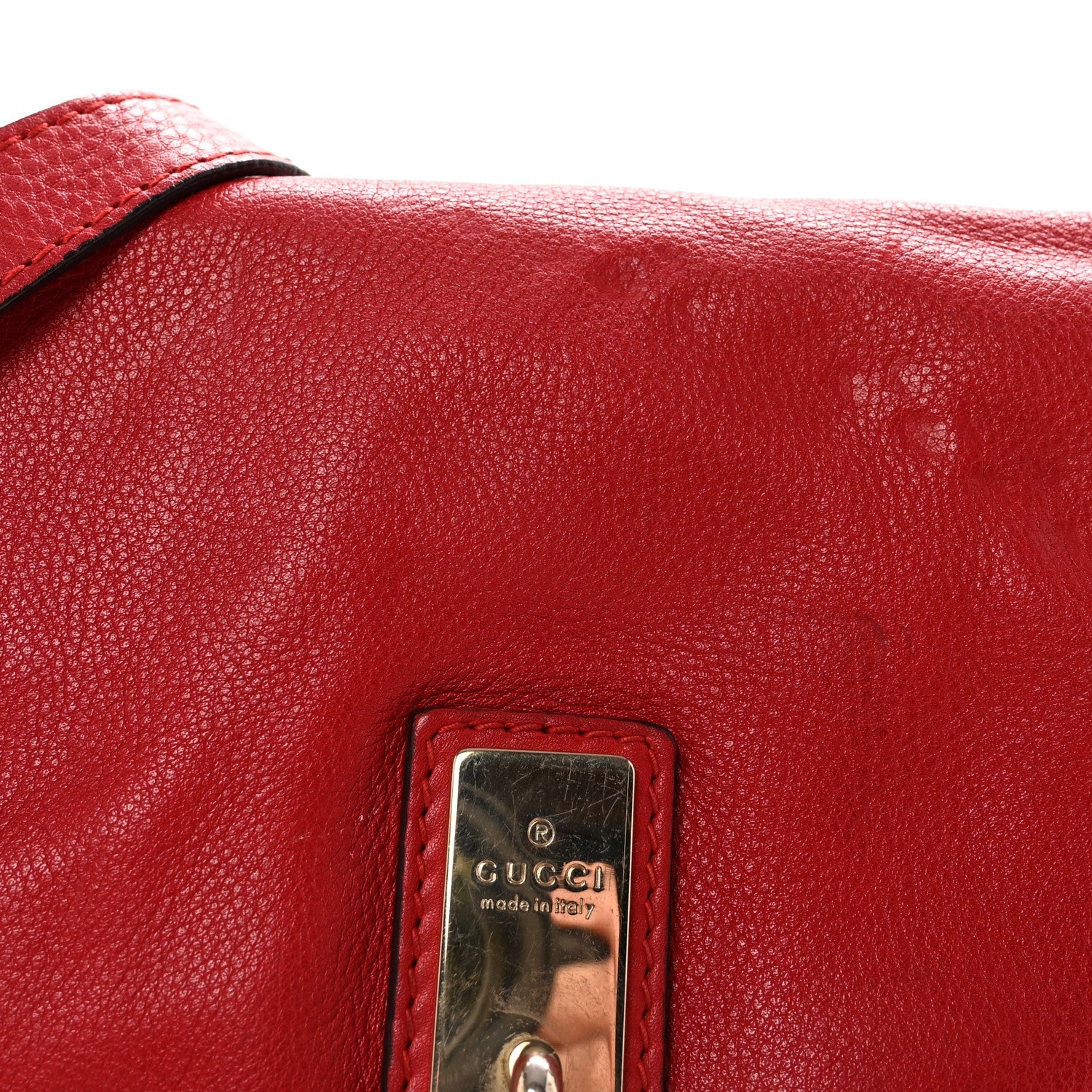 Cellarius Calfskin Medium Bella Flap Bag Vulcanic Red