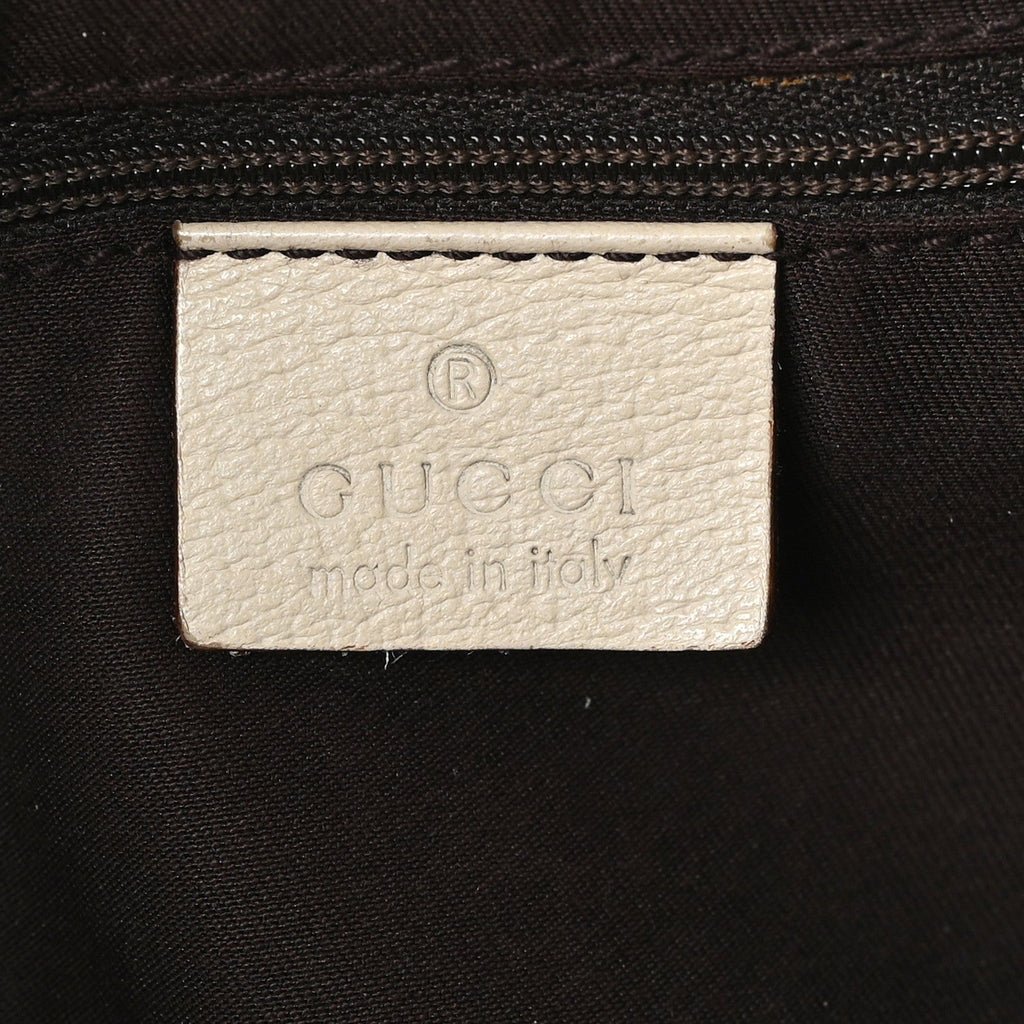 Monogram Medium Abbey Shoulder Bag Off White