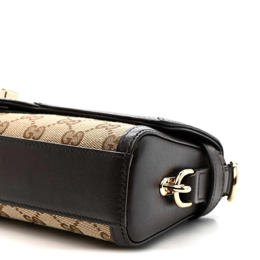 GG Monogram Small Luce Shoulder Bag Beige Ebony