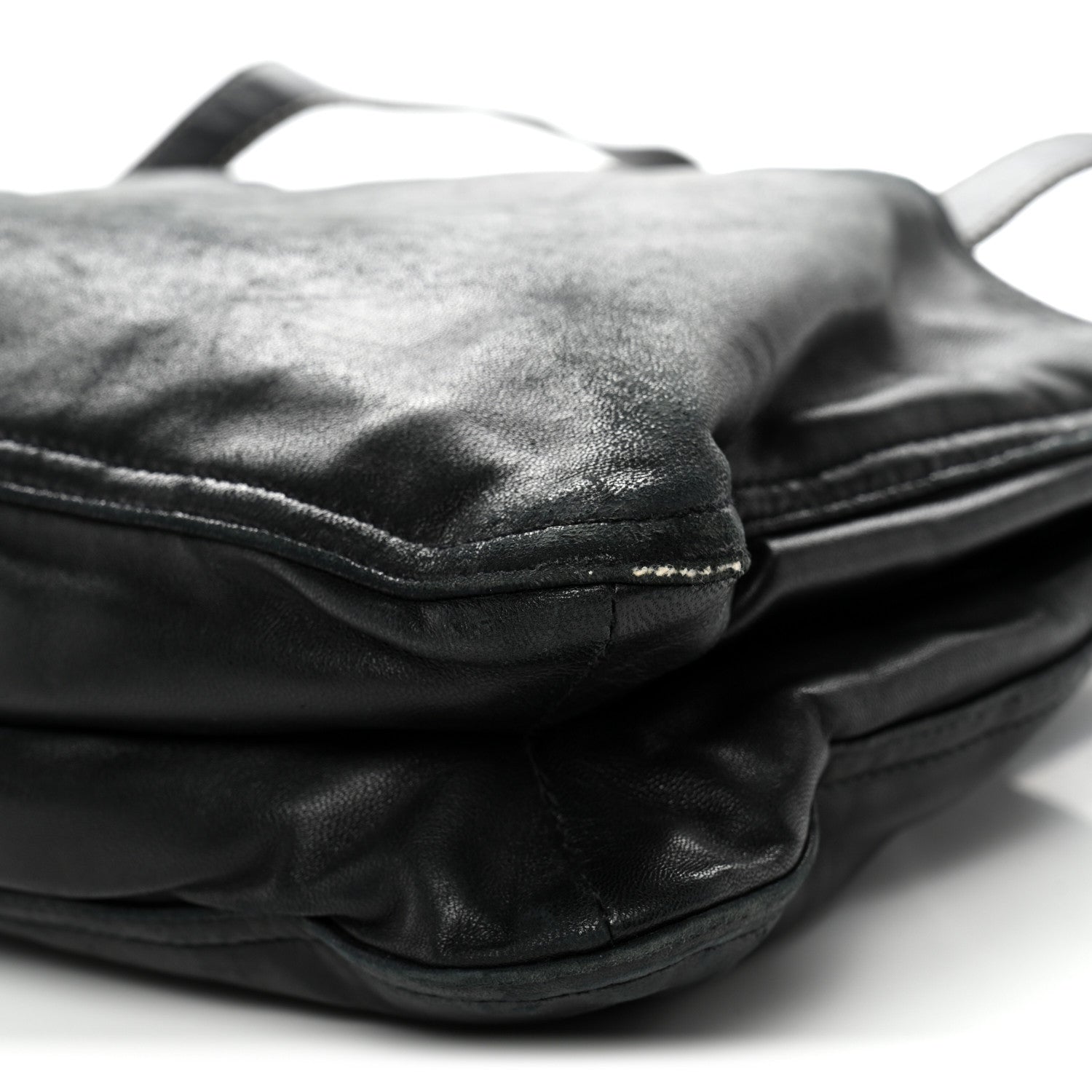 Nappa Pocket Satchel Black