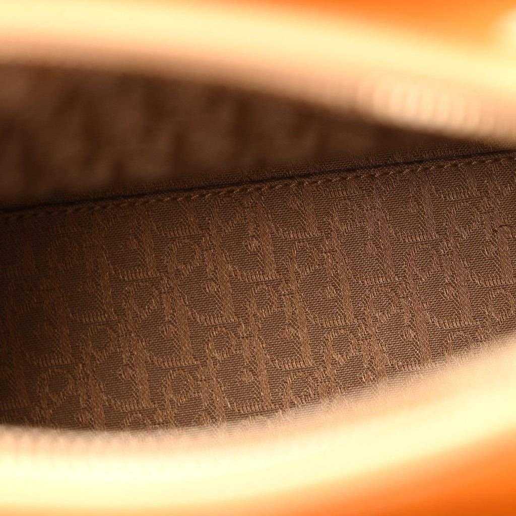 Patent Cannage Medium Lady Dior Dark Beige