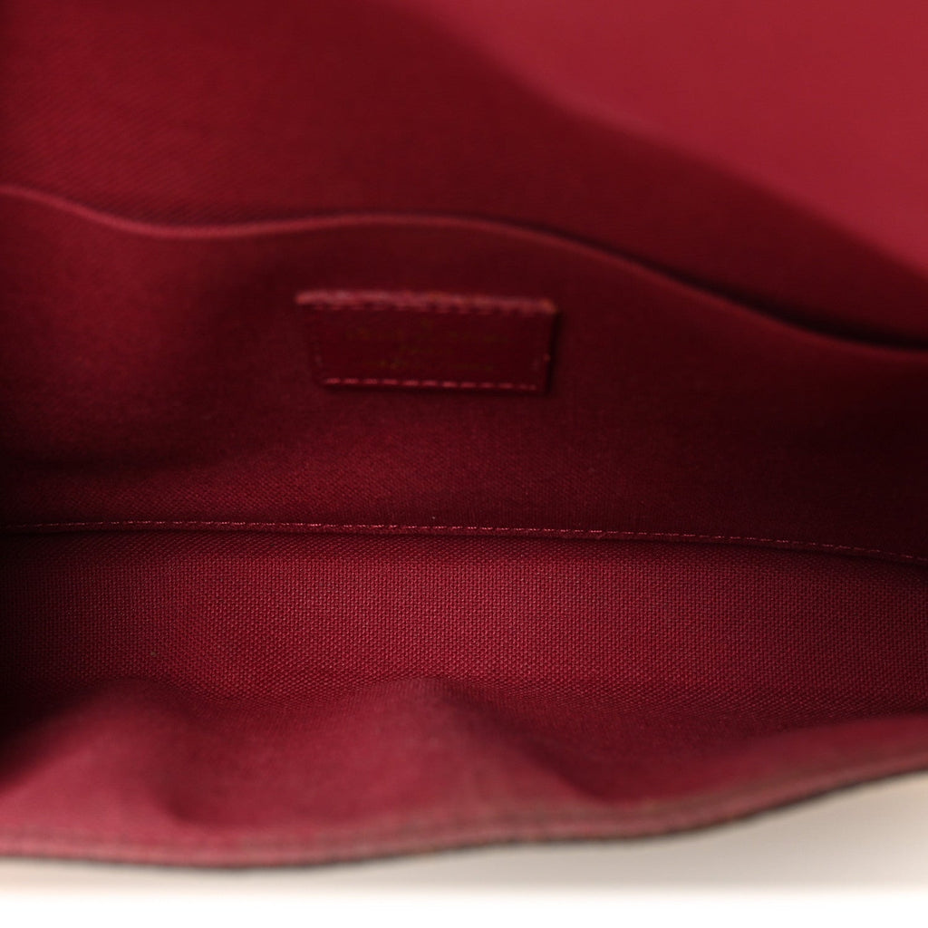 Monogram Pochette Felicie Chain Wallet Fuchsia