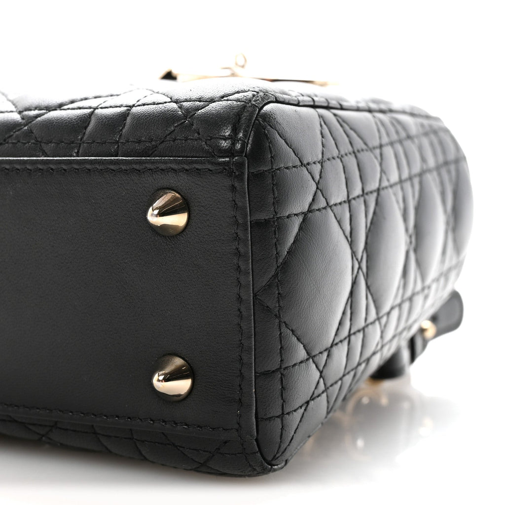 Lambskin Cannage Small My ABCDior Lady Dior Black