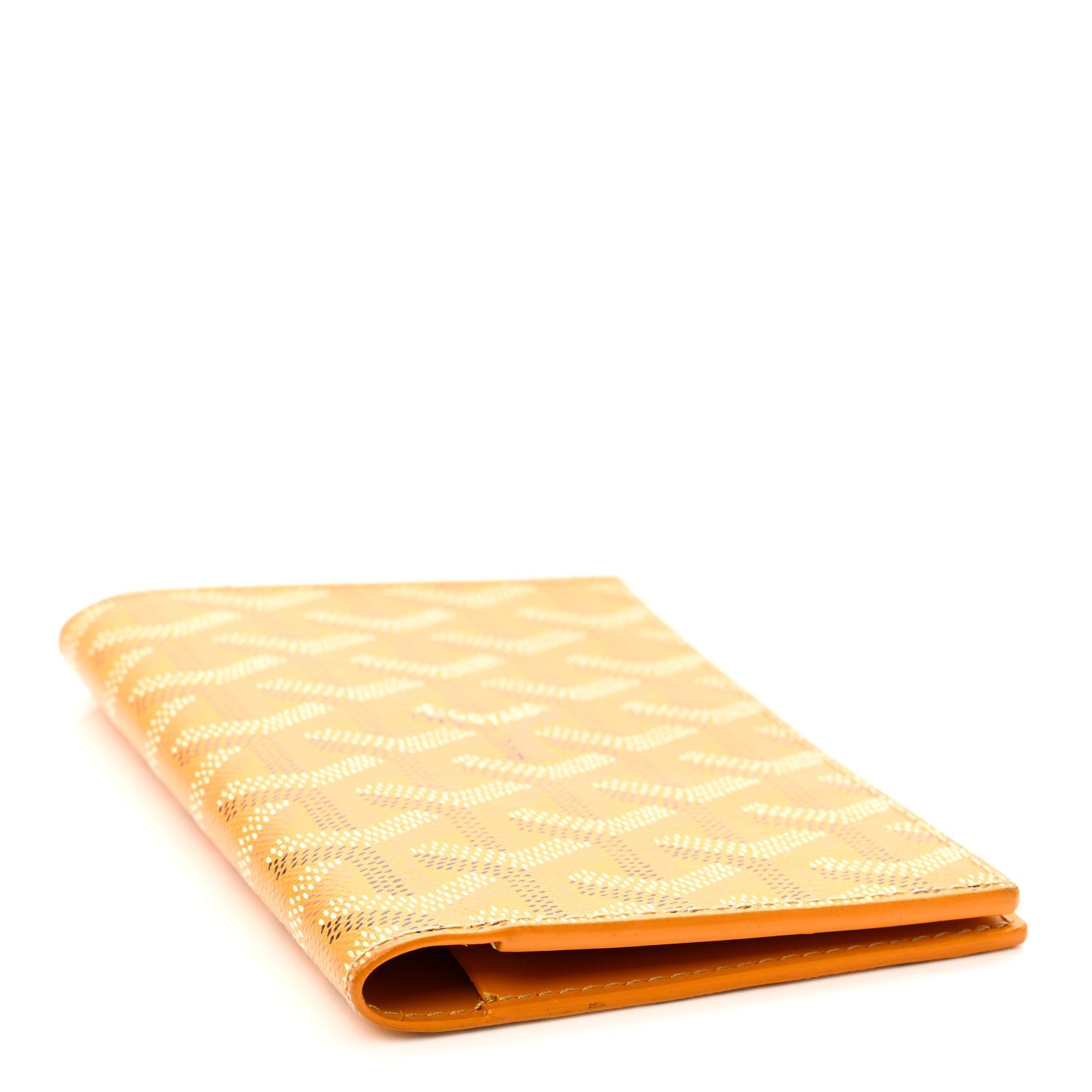 Goyardine Passport Wallet Yellow