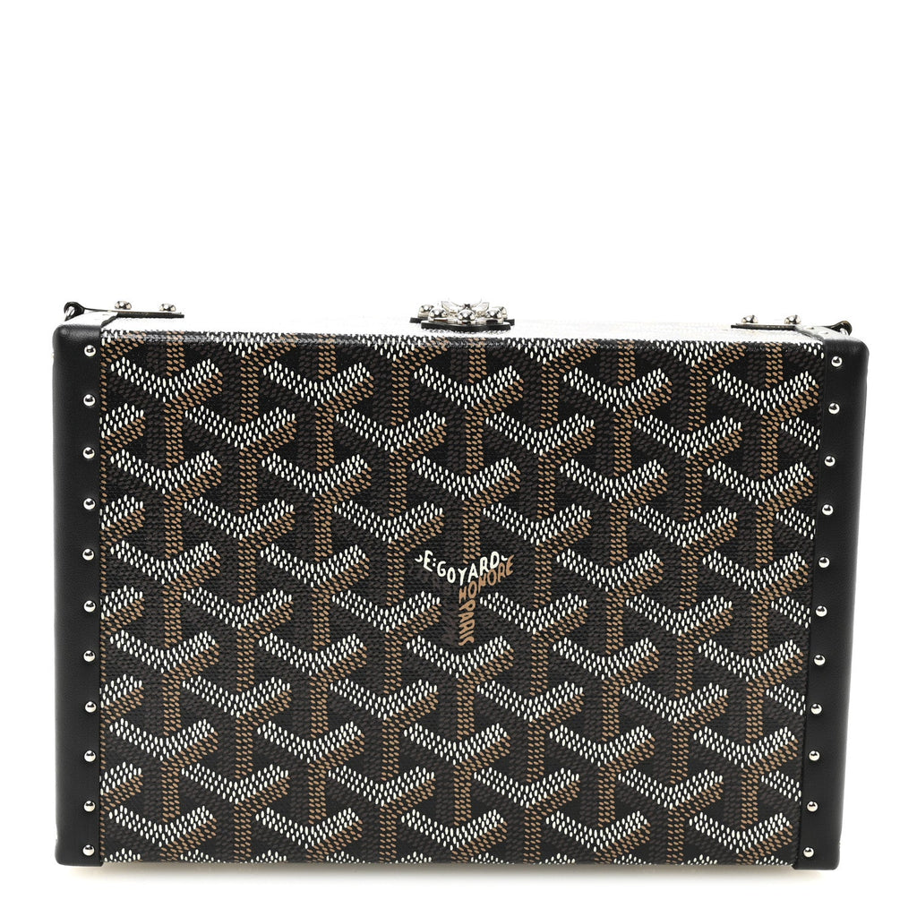Goyardine Minaudiere Trunk Bag Black