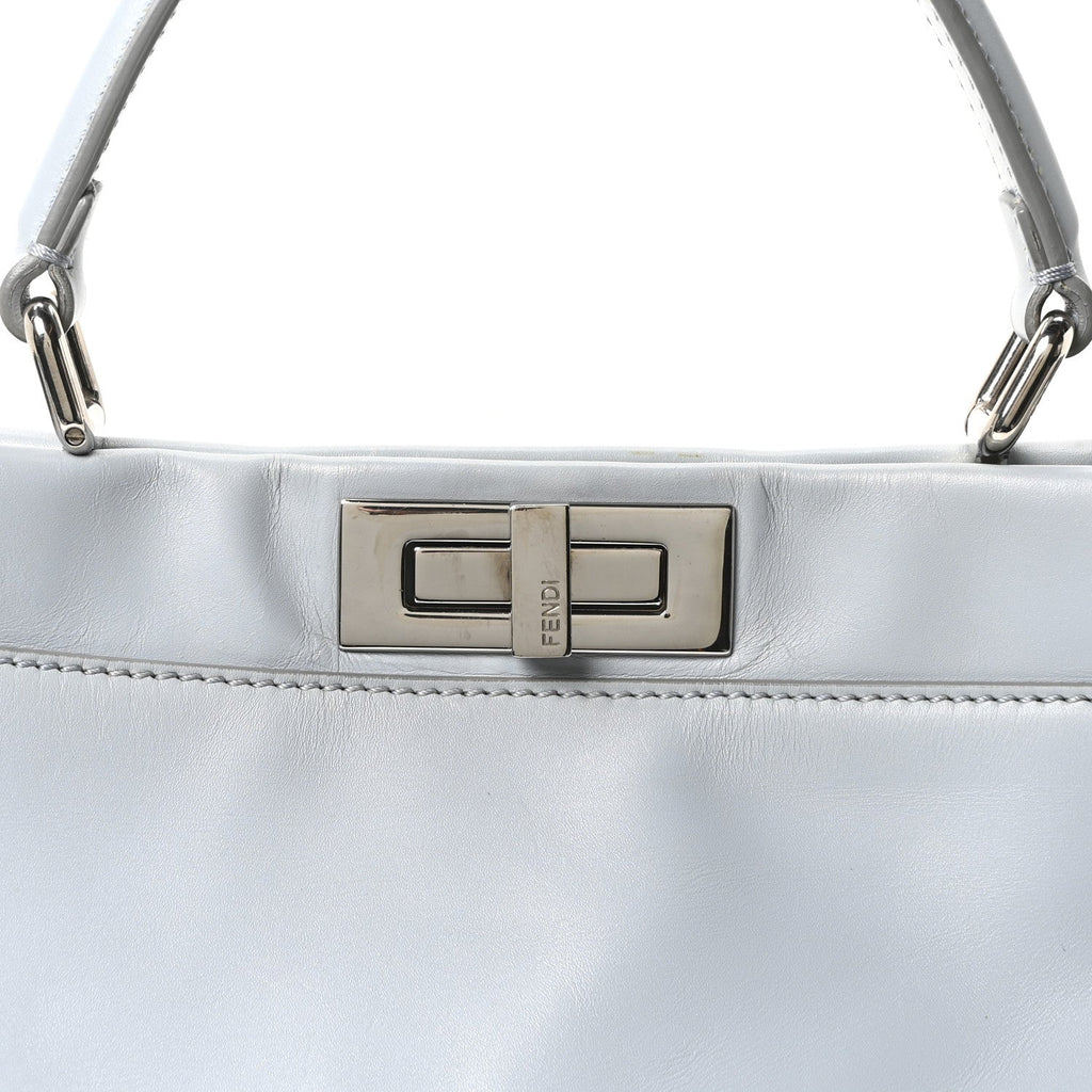 Vitello Morgan Shiny Nappa Medium Peekaboo Iconic Satchel Polvere Sunflower
