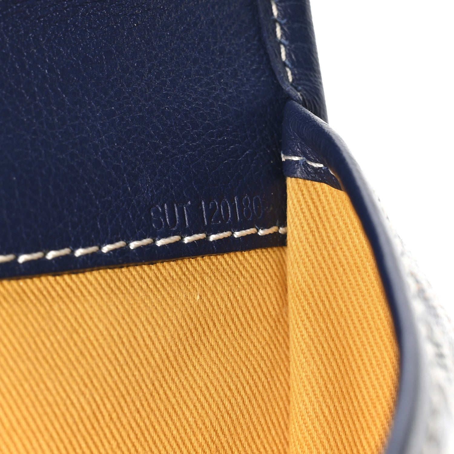 Goyardine Saint Leger Soft Briefcase Backpack Navy