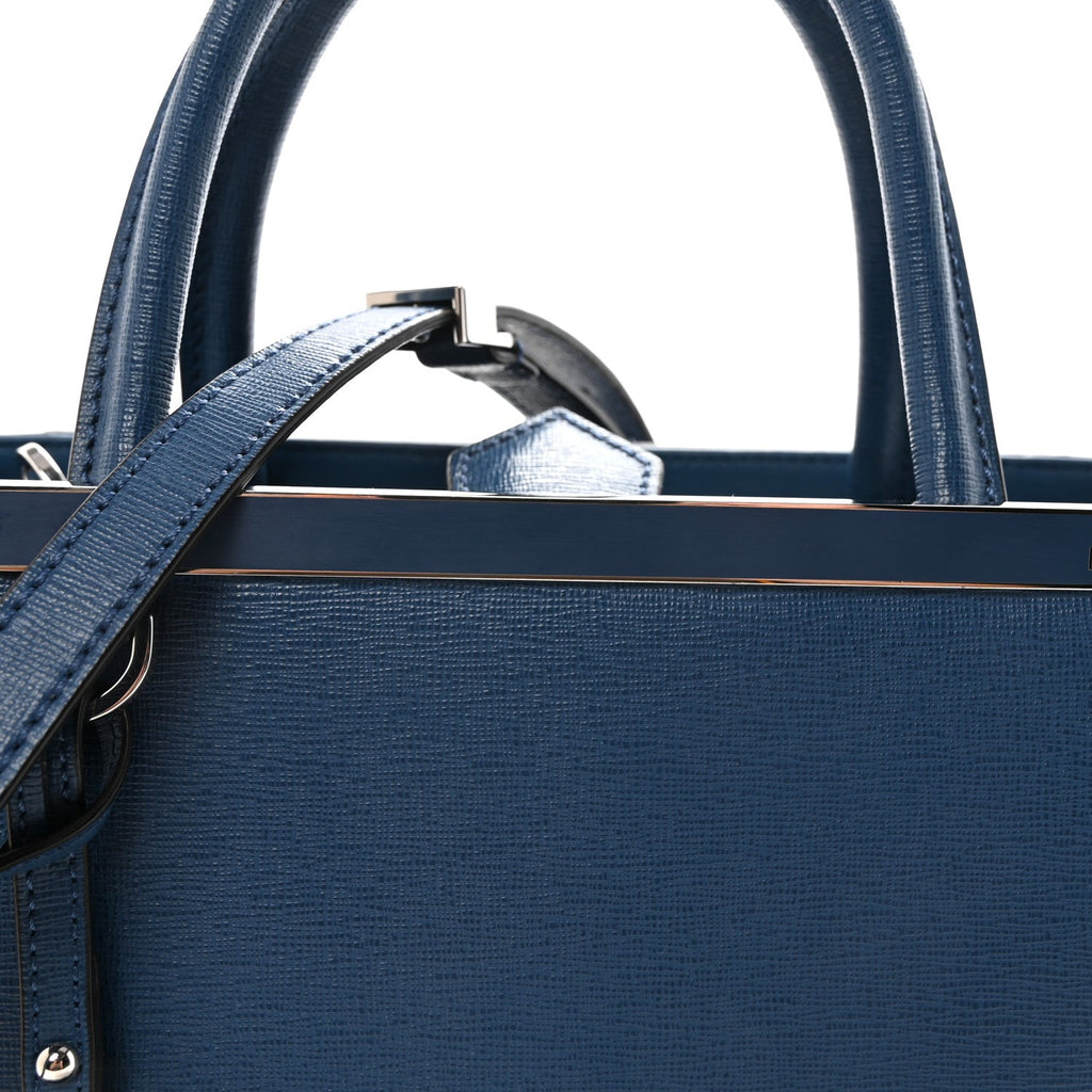 Vitello Elite Petite 2Jours Tote Blue Cobalto