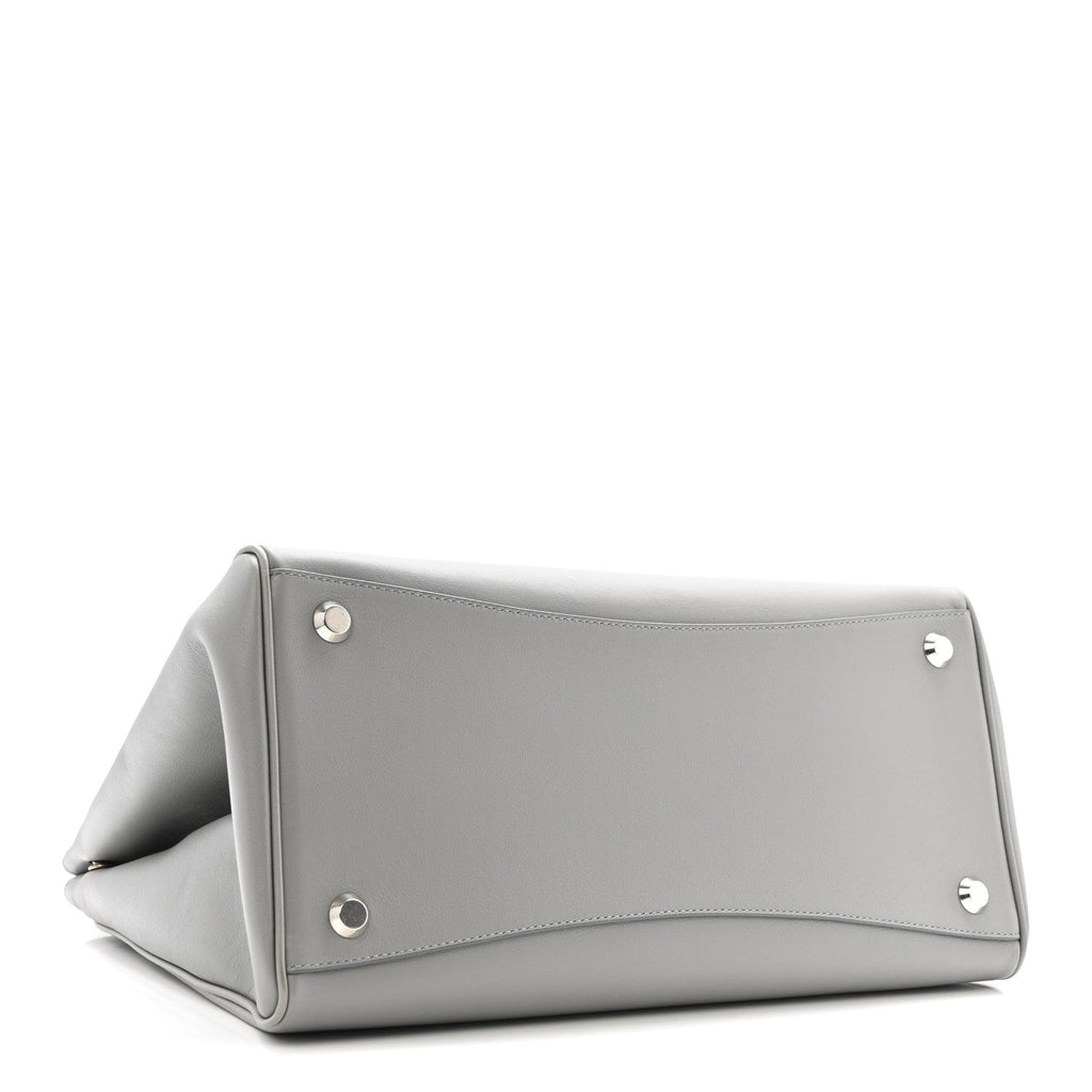 Smooth Calfskin Hampton Carry All Bag Grey