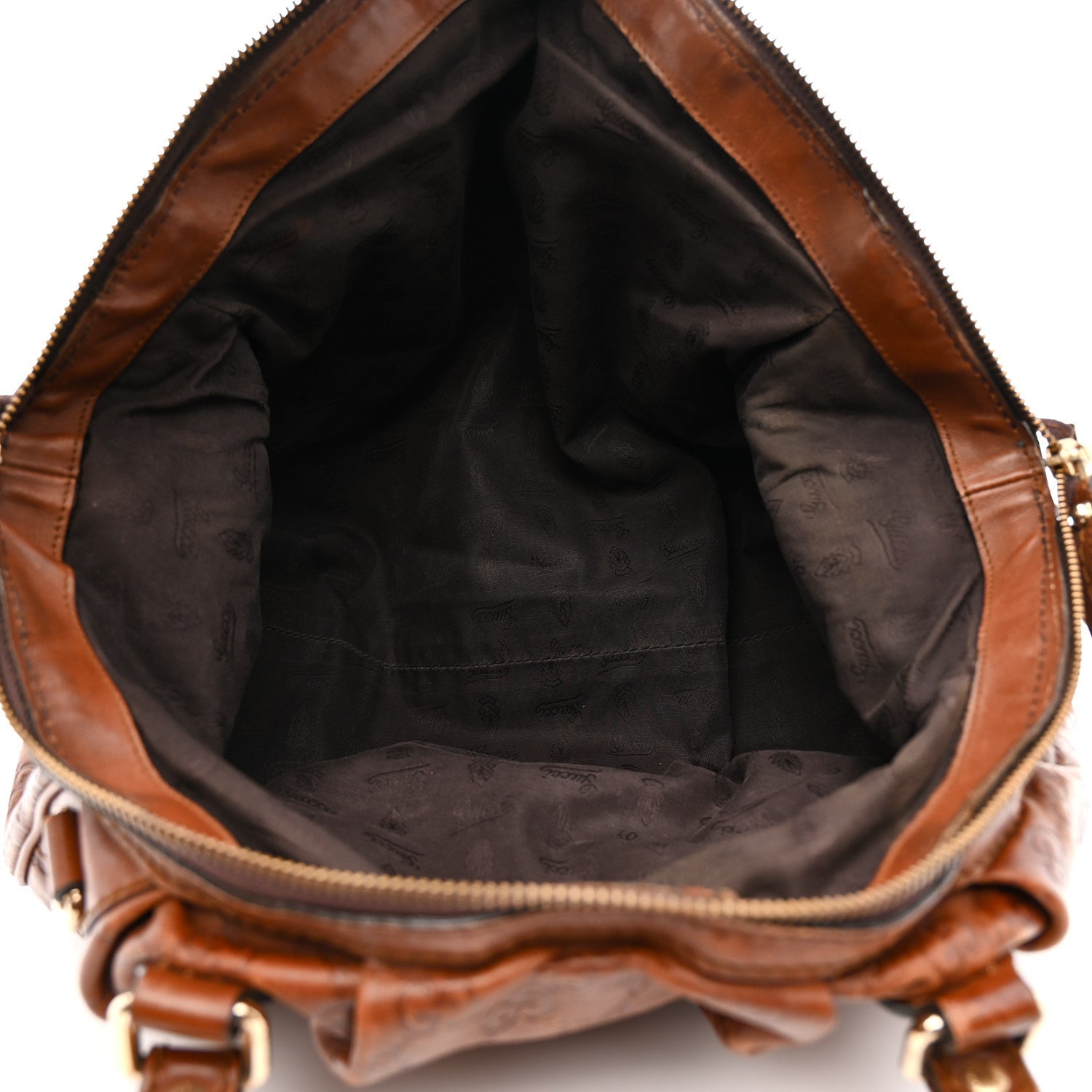 Guccissima Medium Sukey Tote Brown