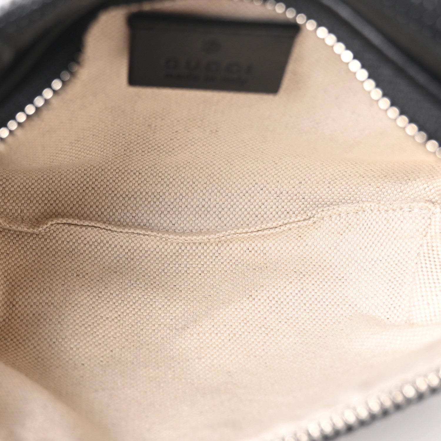 Calfskin GG Tennis Embossed Belt Bag Black