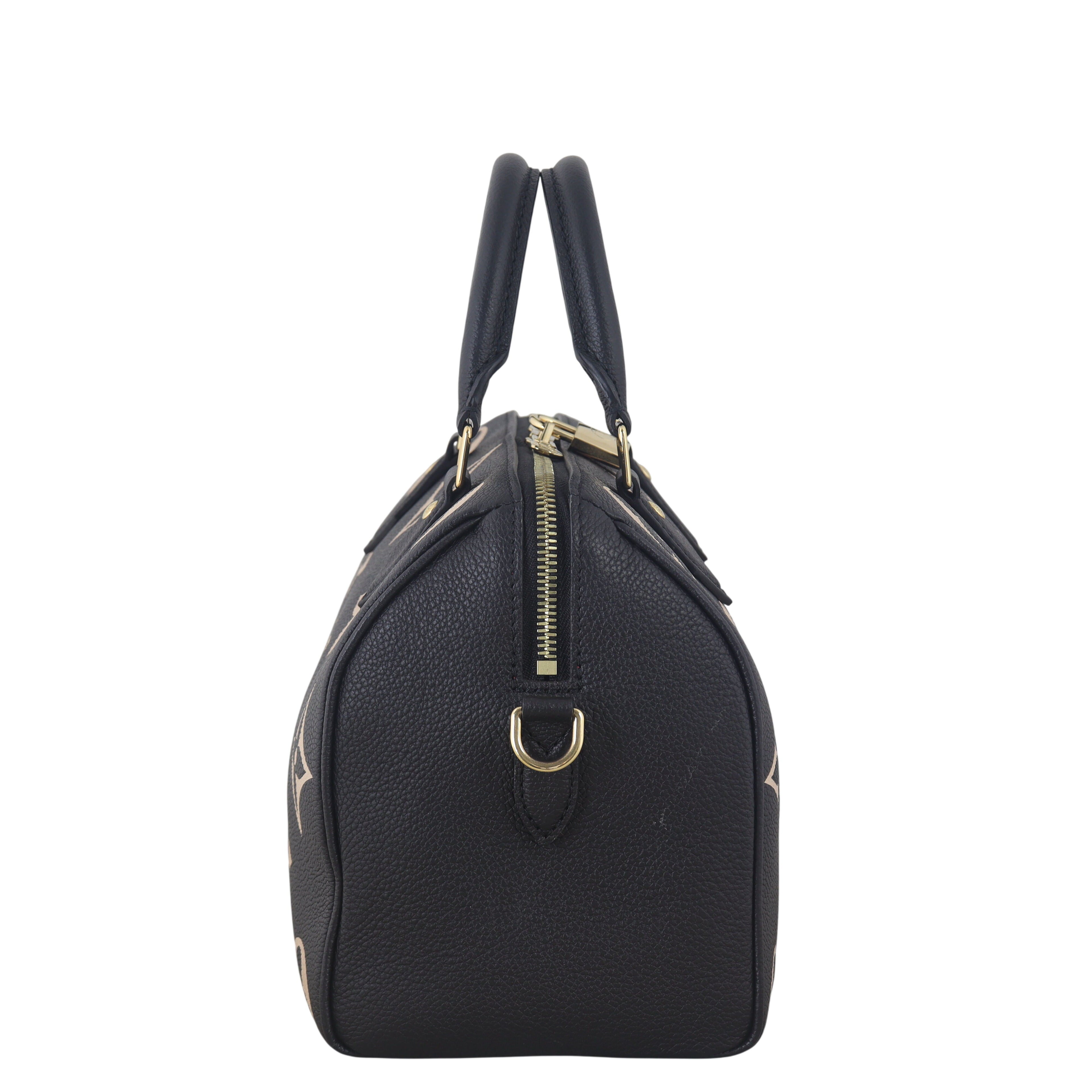 Louis Vuitton Speedy 25 Bandouliere Monogram Empreinte Giant Bicolour