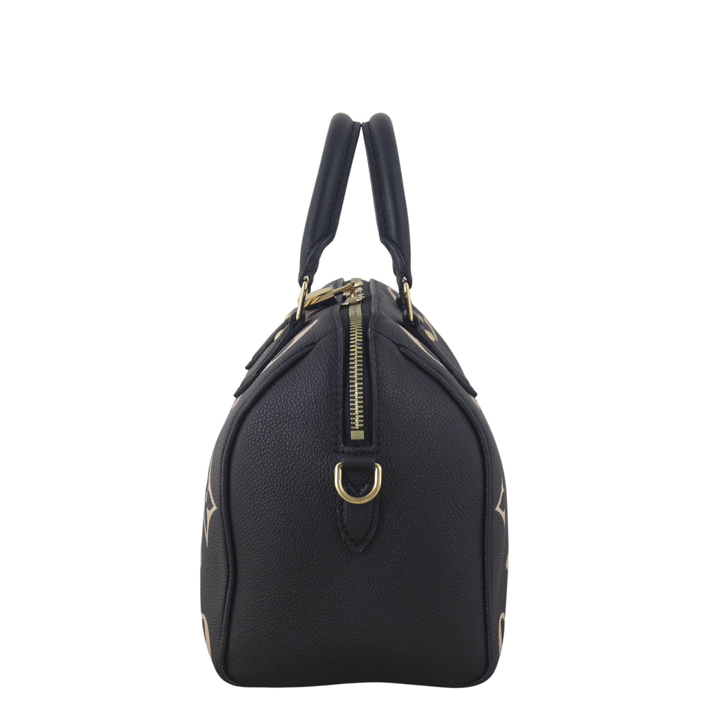 Louis Vuitton Speedy 25 Bandouliere Monogram Empreinte Giant Bicolour