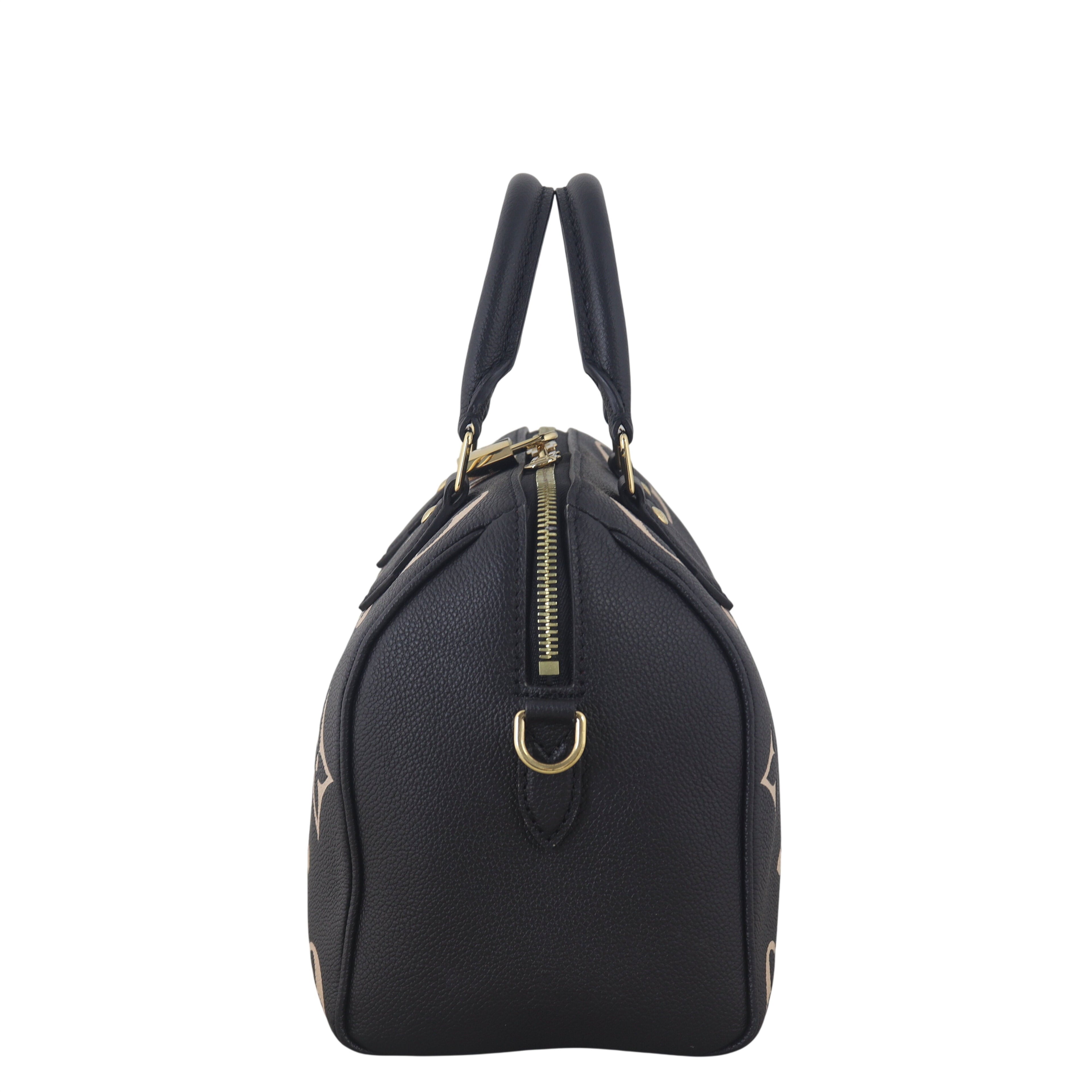 Louis Vuitton Speedy 25 Bandouliere Monogram Empreinte Giant Bicolour