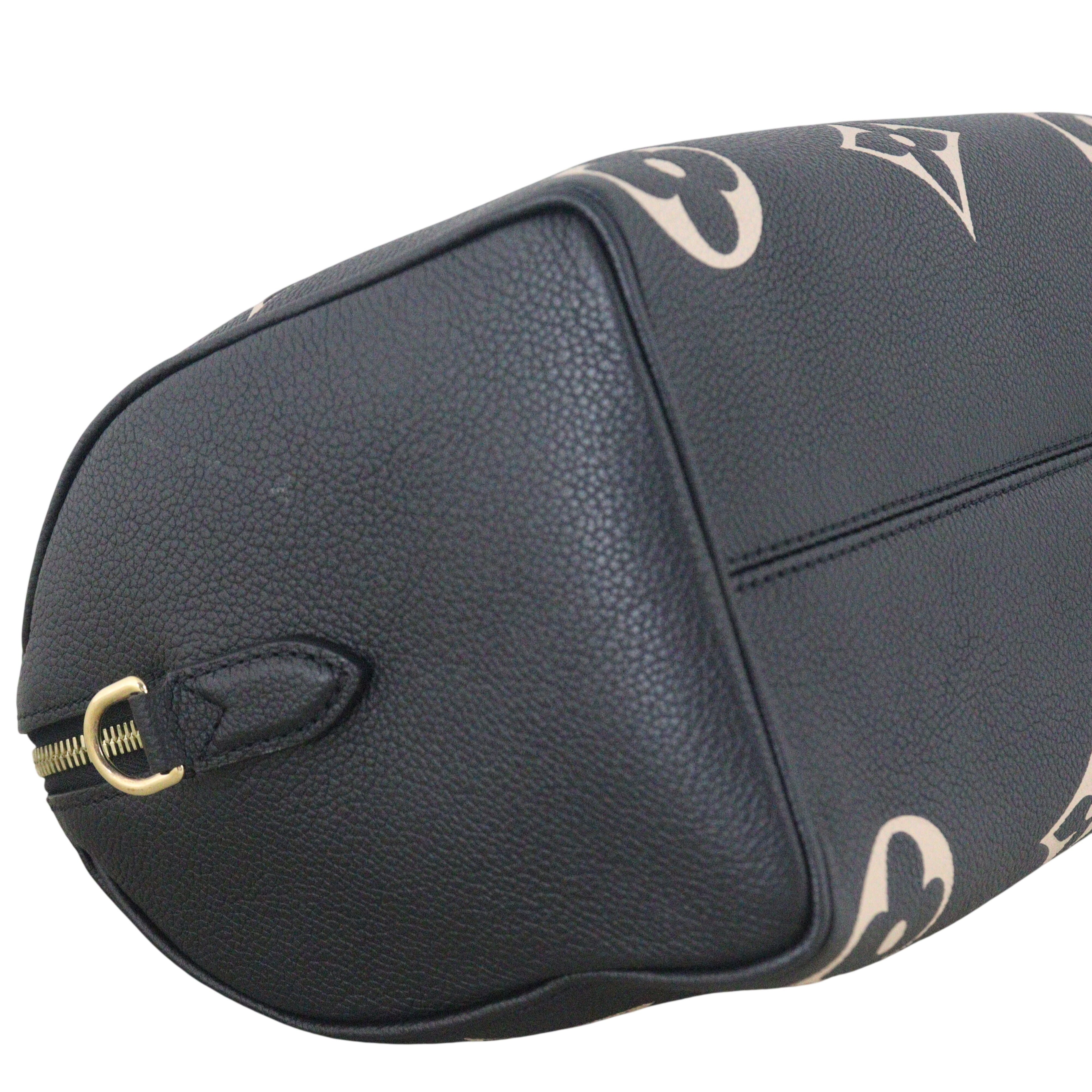 Louis Vuitton Speedy 25 Bandouliere Monogram Empreinte Giant Bicolour