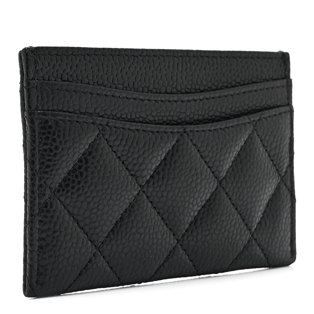 Caviar Quilted  Holder Black
