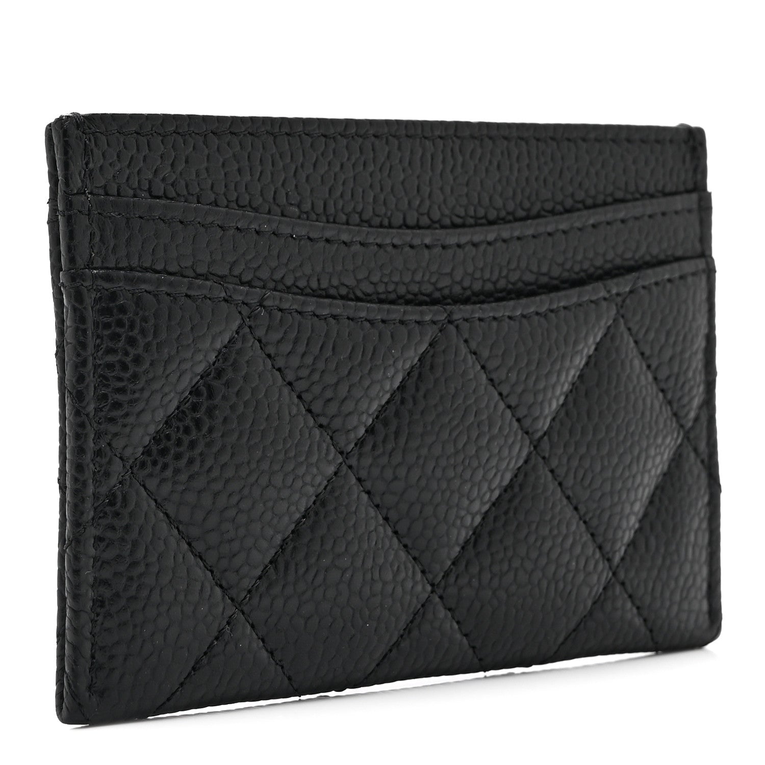 Caviar Quilted  Holder Black