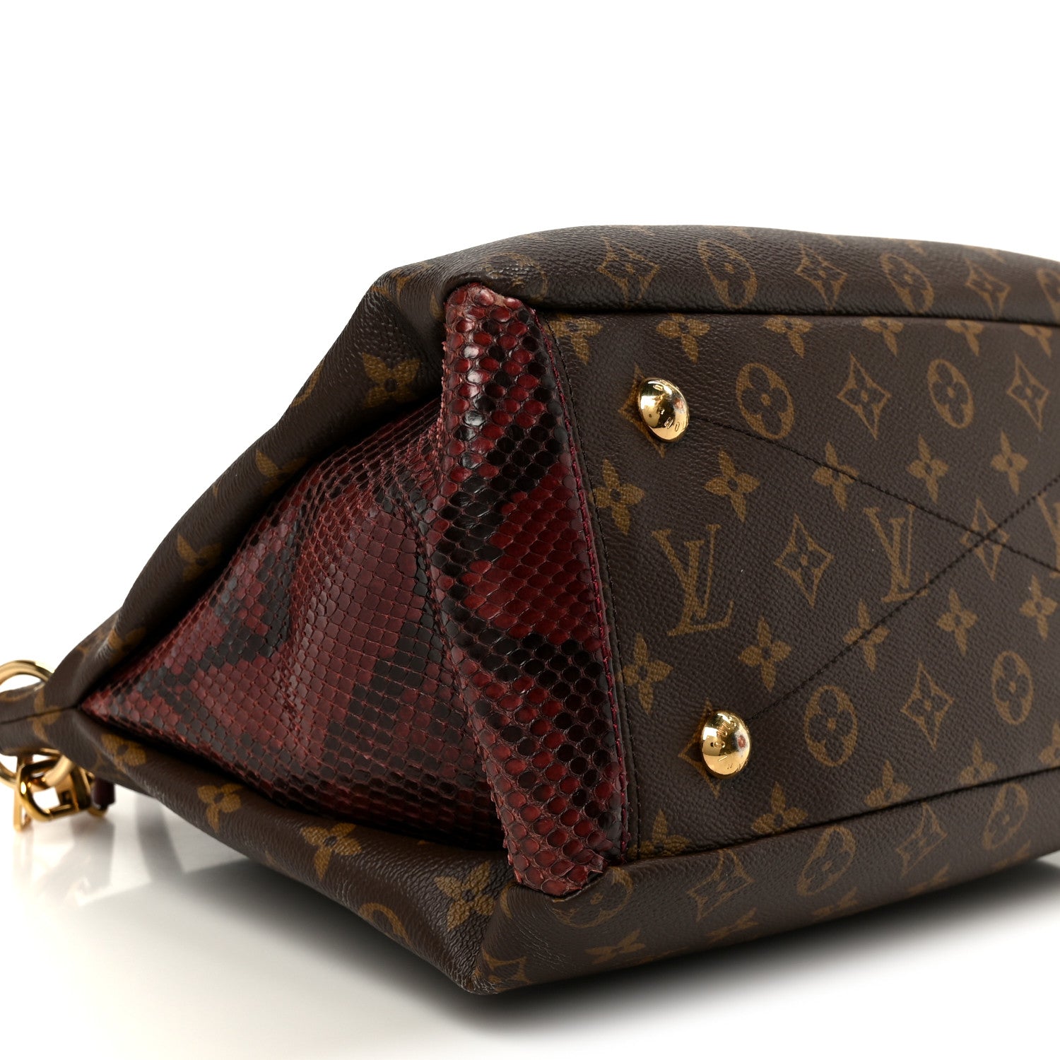 Snakeskin Monogram Pallas Red