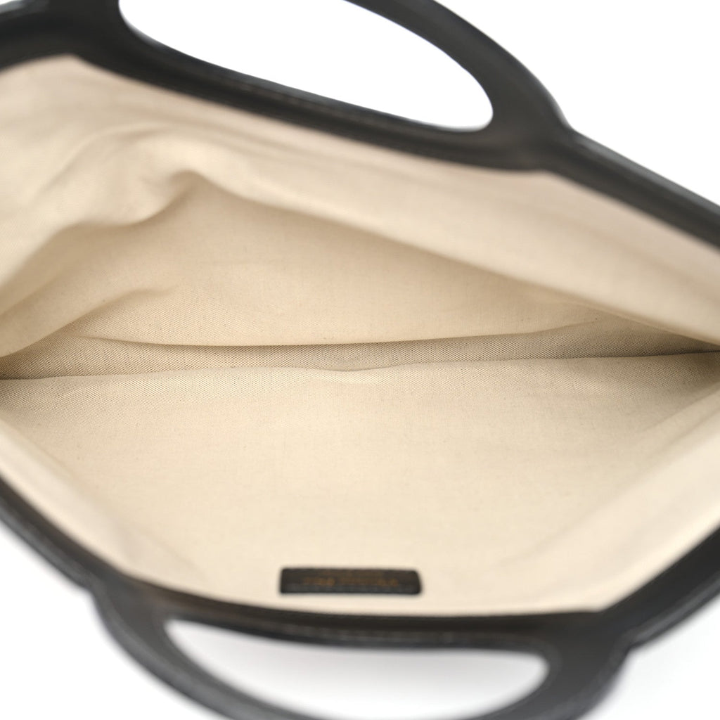 Oblique Fold Over Clutch Blue