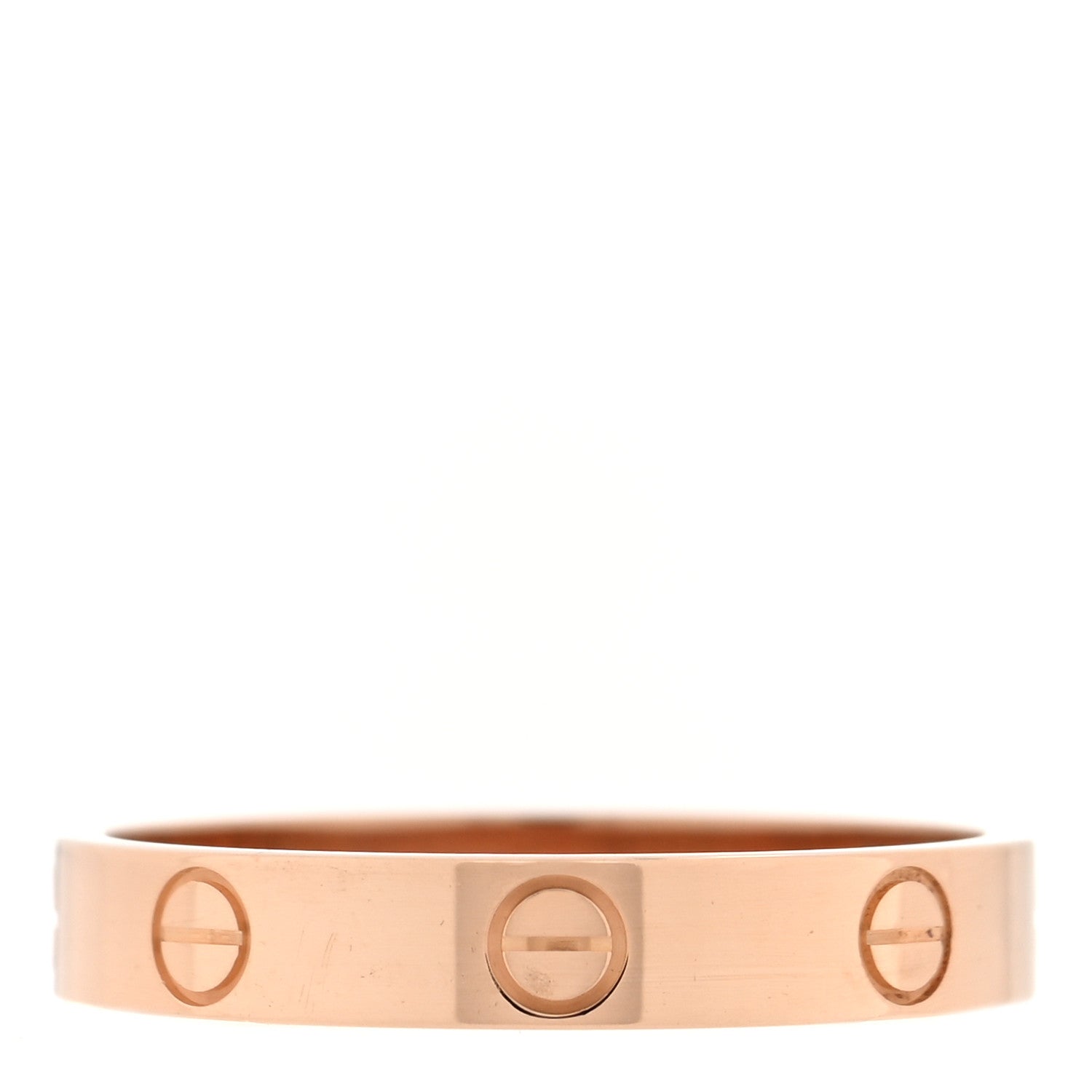 18K Pink Gold 3.5mm LOVE Wedding Band Ring 59 8.75