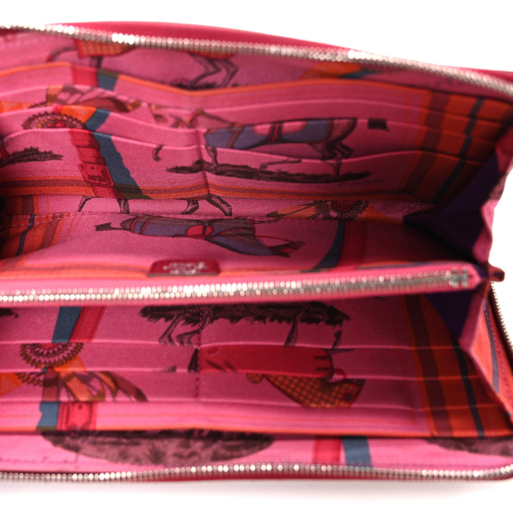 Epsom Silk'In Wallet Rose Pourpre