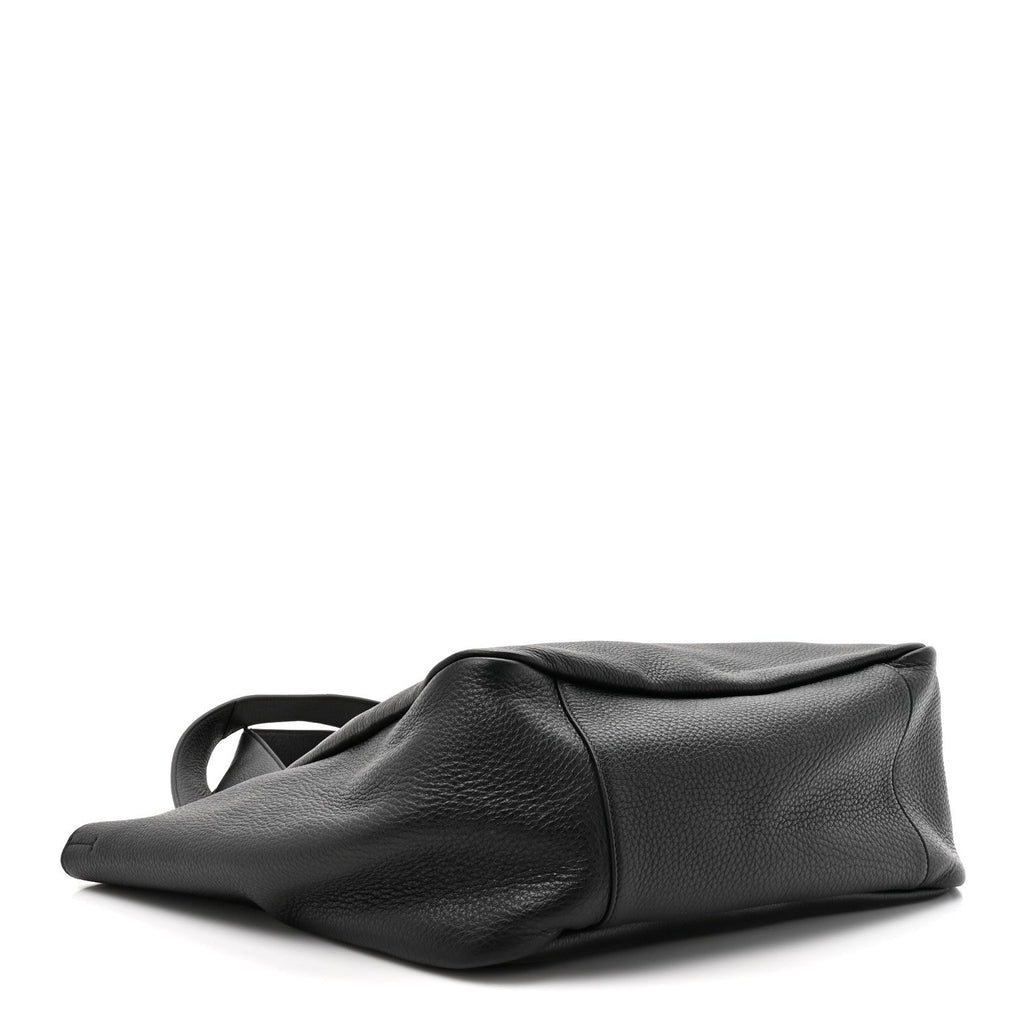 Grained Deerskin Bea Tote Black