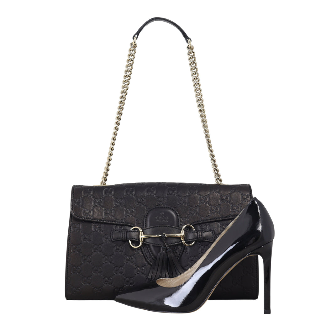Gucci Emily Guccissima Medium Chain Shoulder Bag