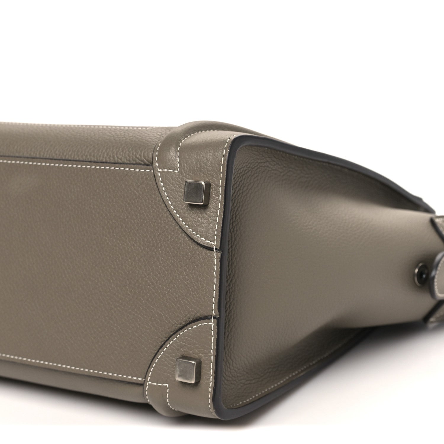 Drummed Calfskin Micro Luggage Souris