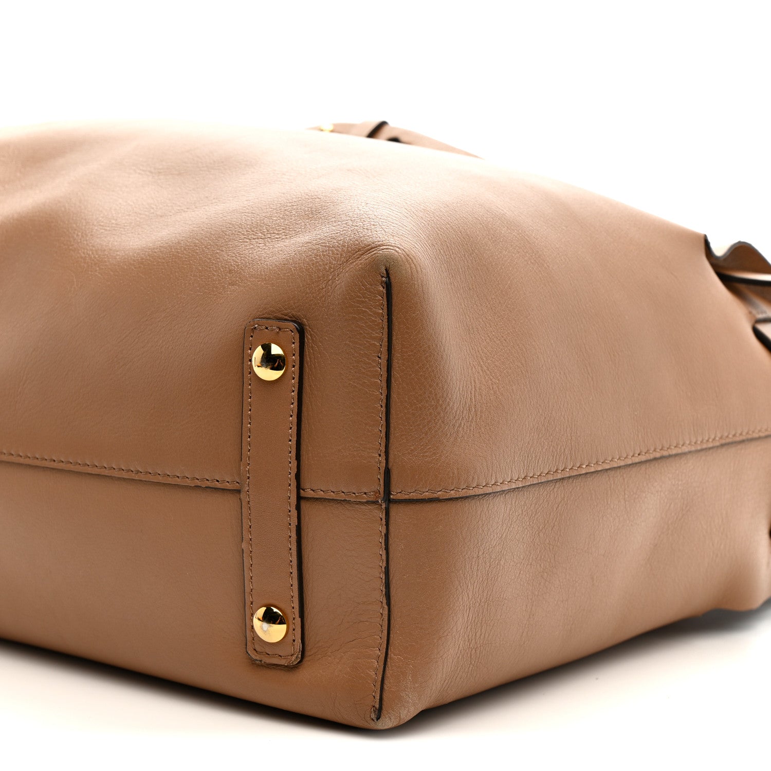 Soft Smooth Calfskin Medium Tote Camel