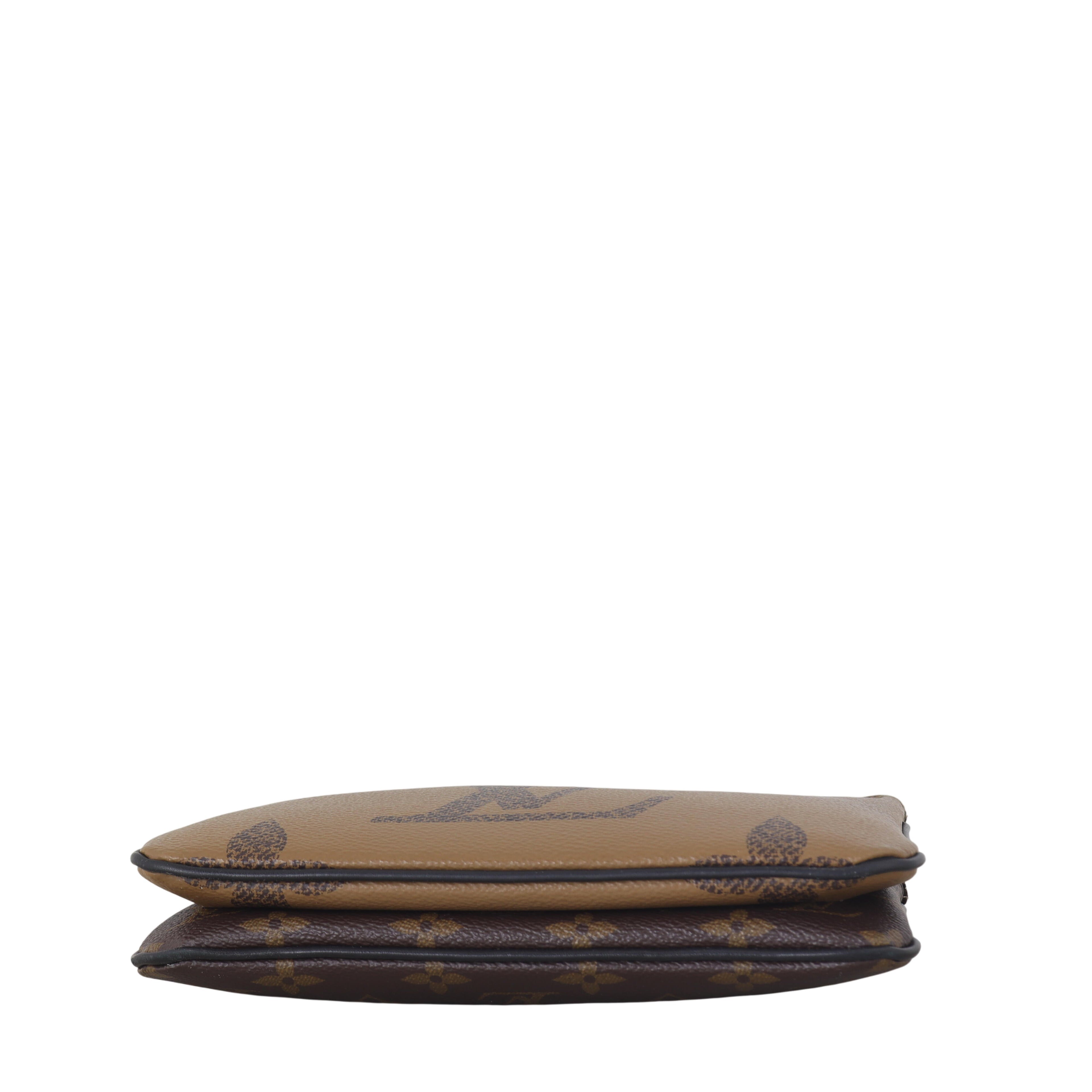 Louis Vuitton Double Zip Pochette Monogram Giant Reverse
