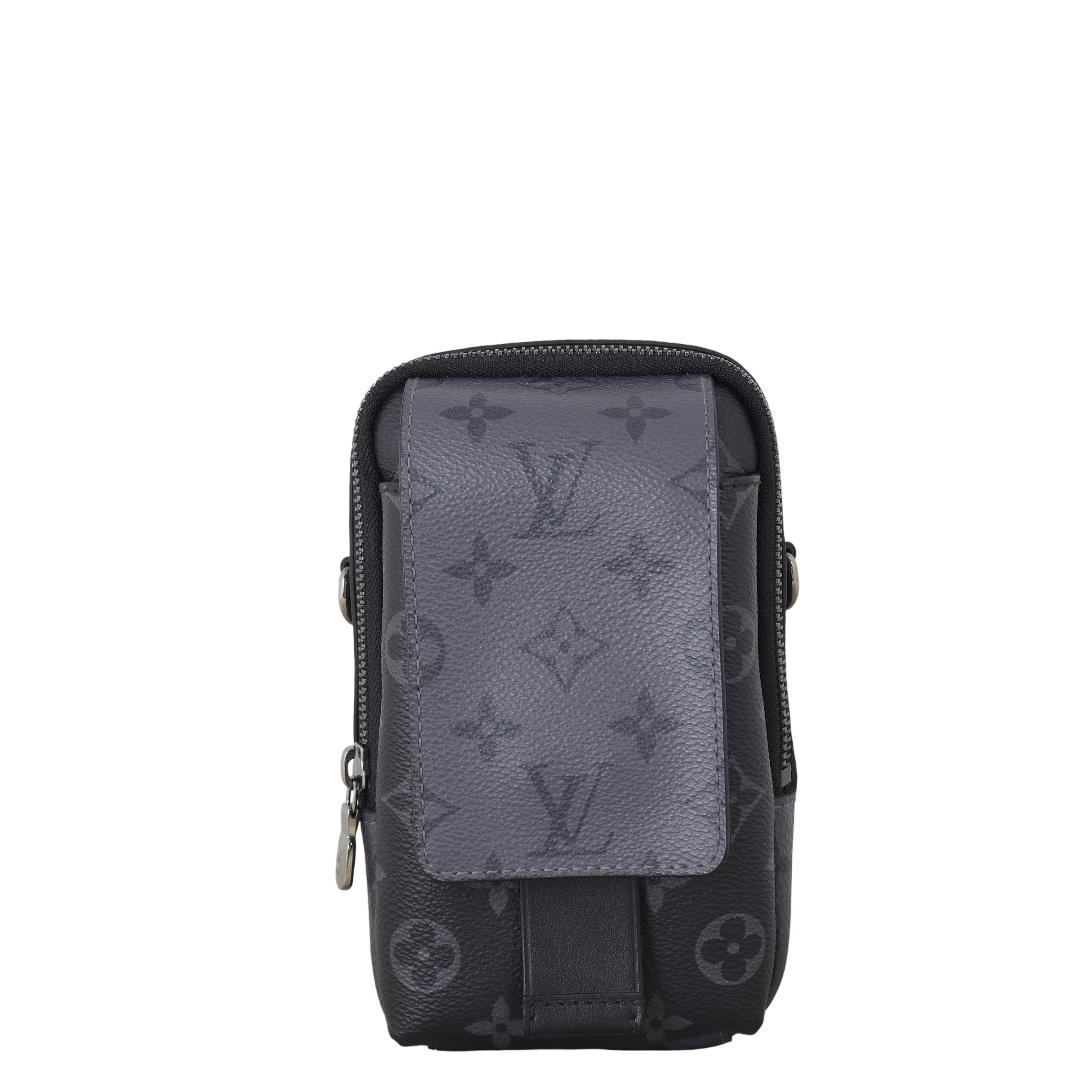 Louis Vuitton Double Phone Pouch Monogram Eclipse Reverse