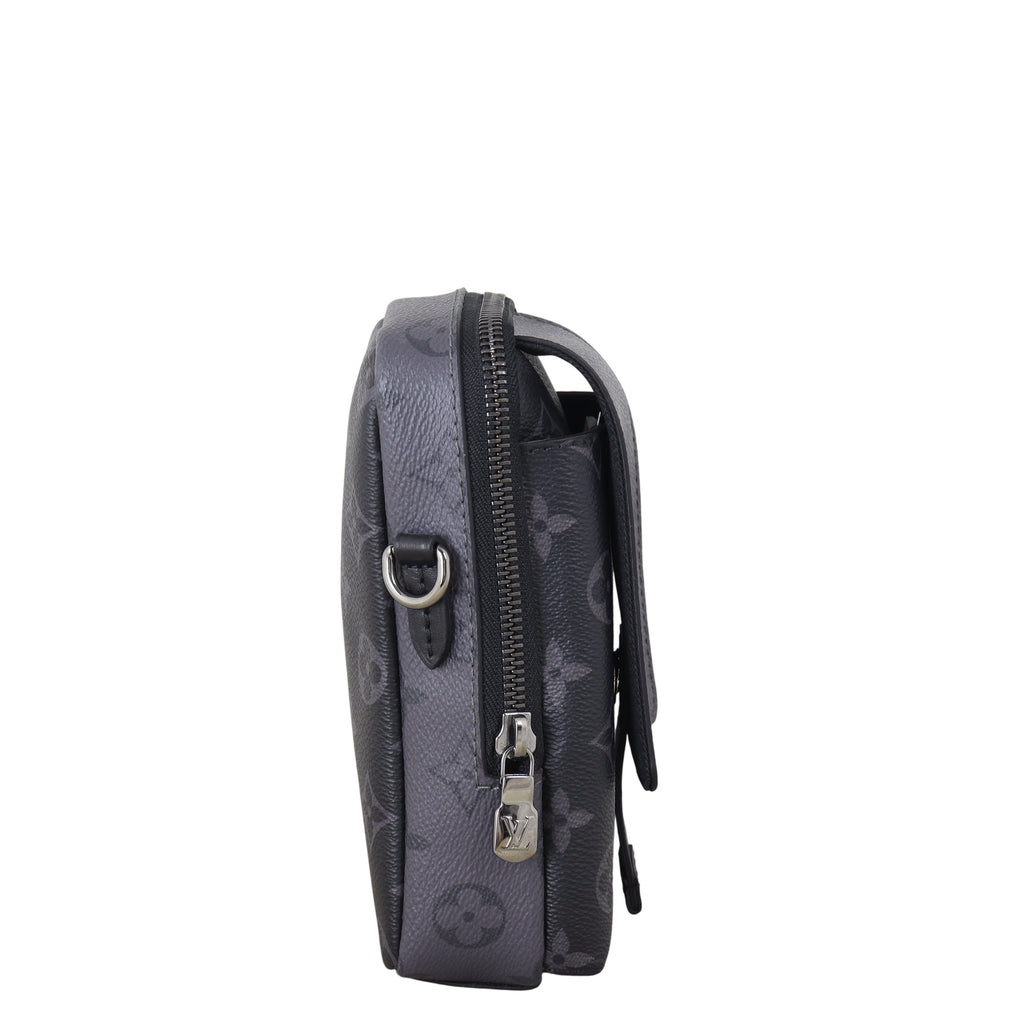 Louis Vuitton Double Phone Pouch Monogram Eclipse Reverse