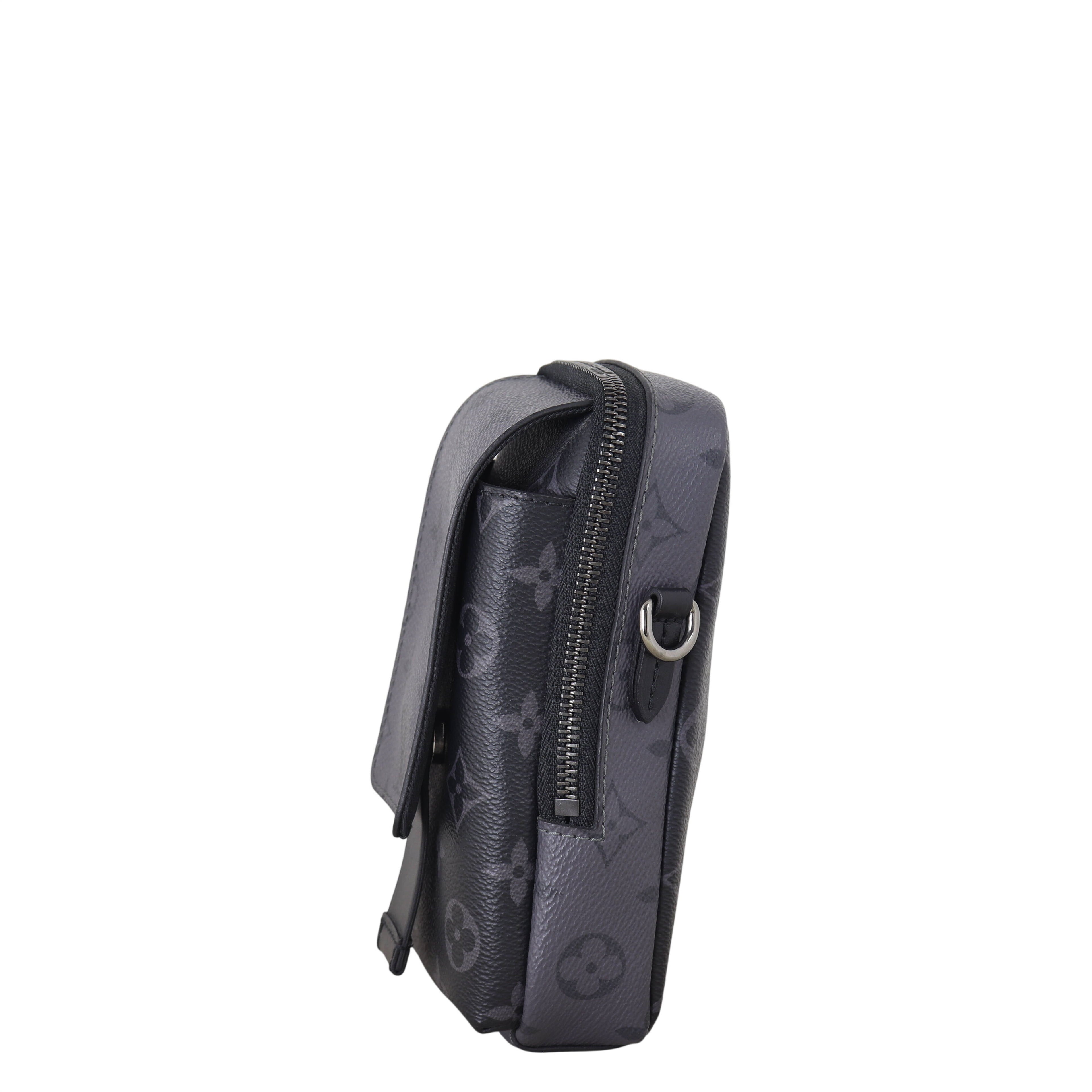 Louis Vuitton Double Phone Pouch Monogram Eclipse Reverse