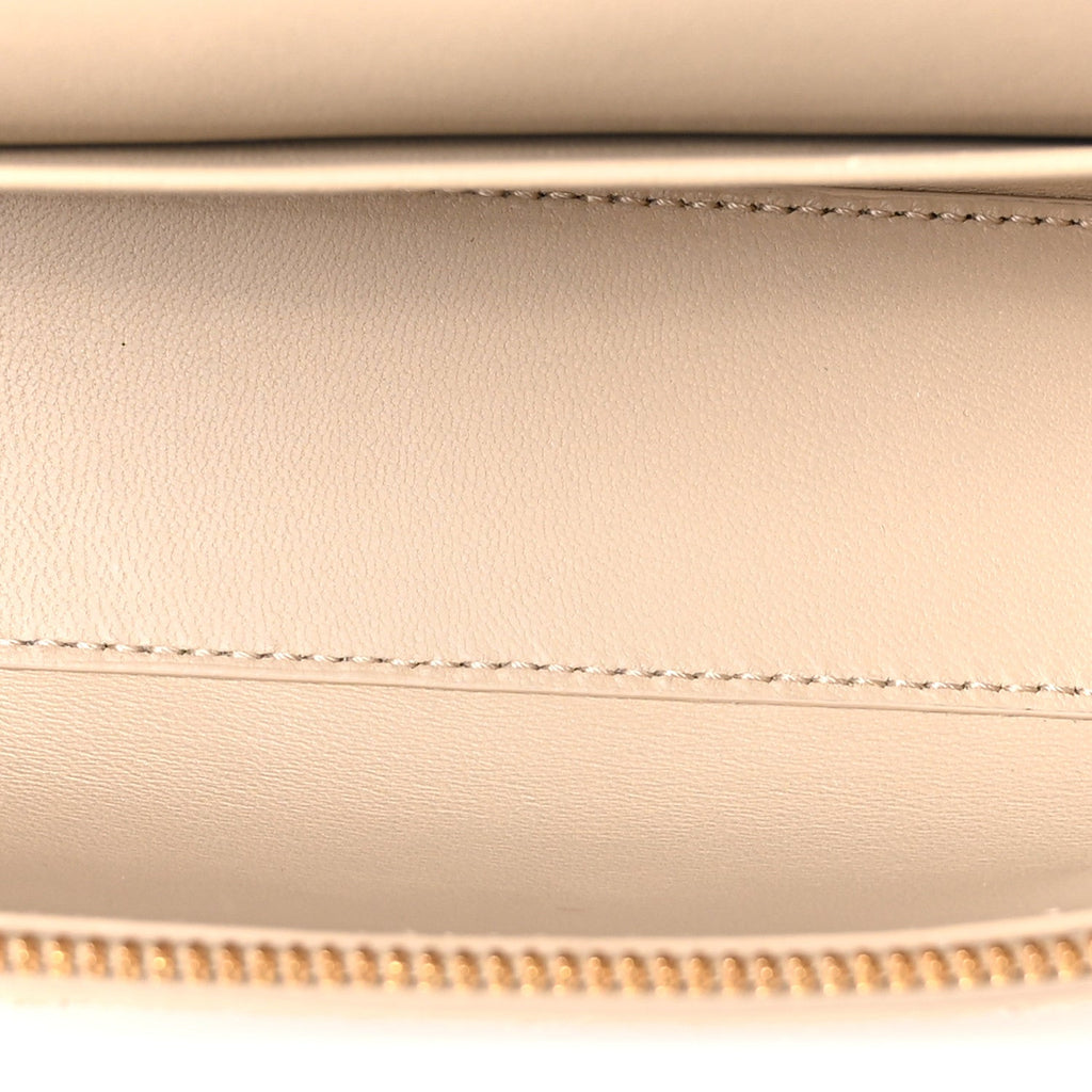 Suede Intrecciato Bang Bang Vanity Case Ecru