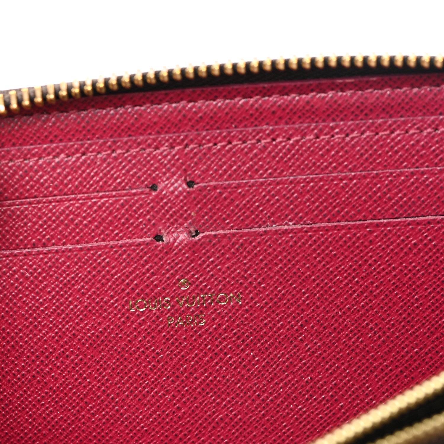 Monogram Clemence Wallet Fuchsia
