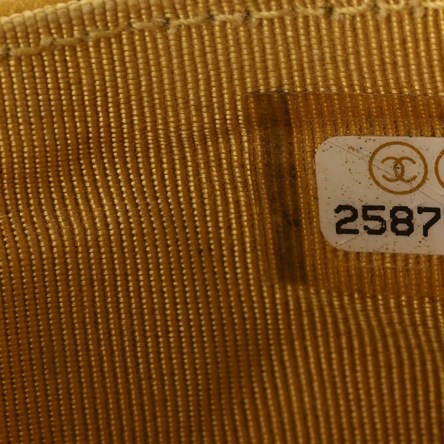Caviar Quilted CC Zip  Holder Yellow