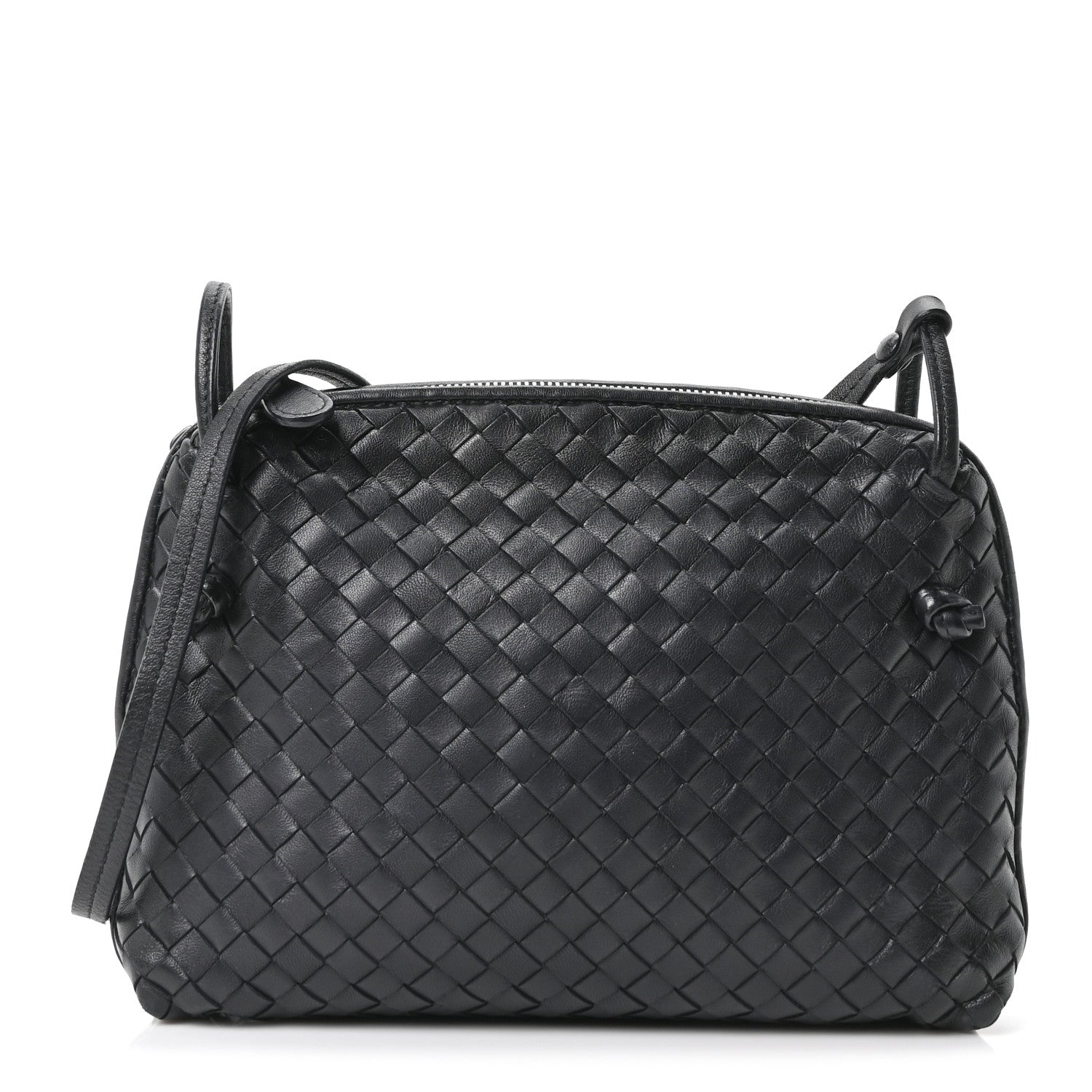 Nappa Intrecciato Nodini Bag Black