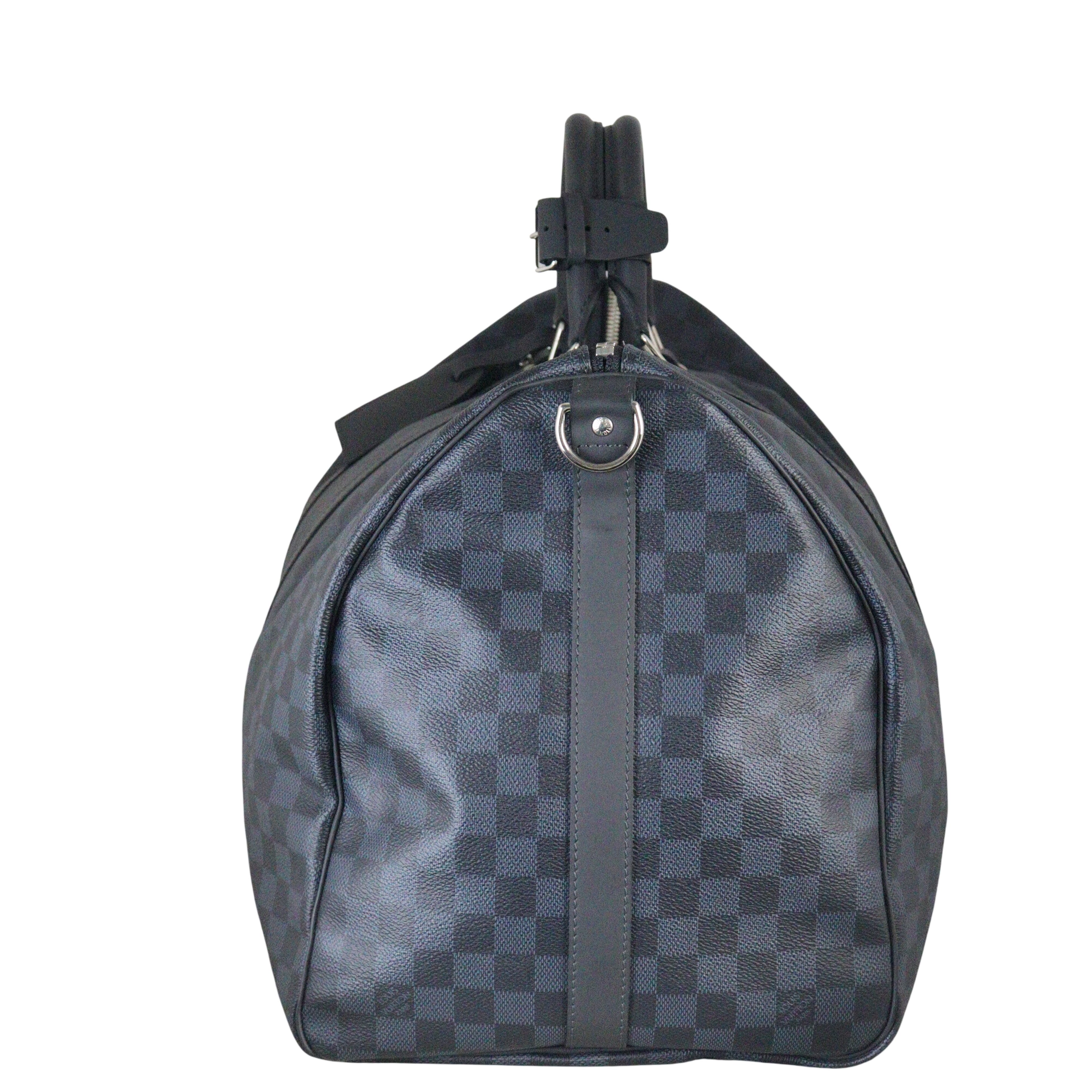 Louis Vuitton Keepall 55 Bandouliere Damier Cobalt