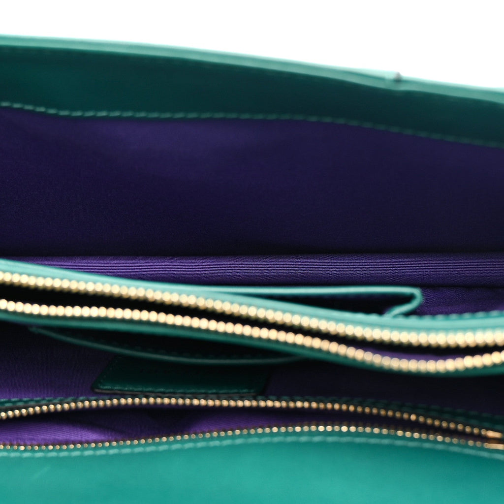 Calfskin Serpenti Forever Shoulder Bag Emerald Green