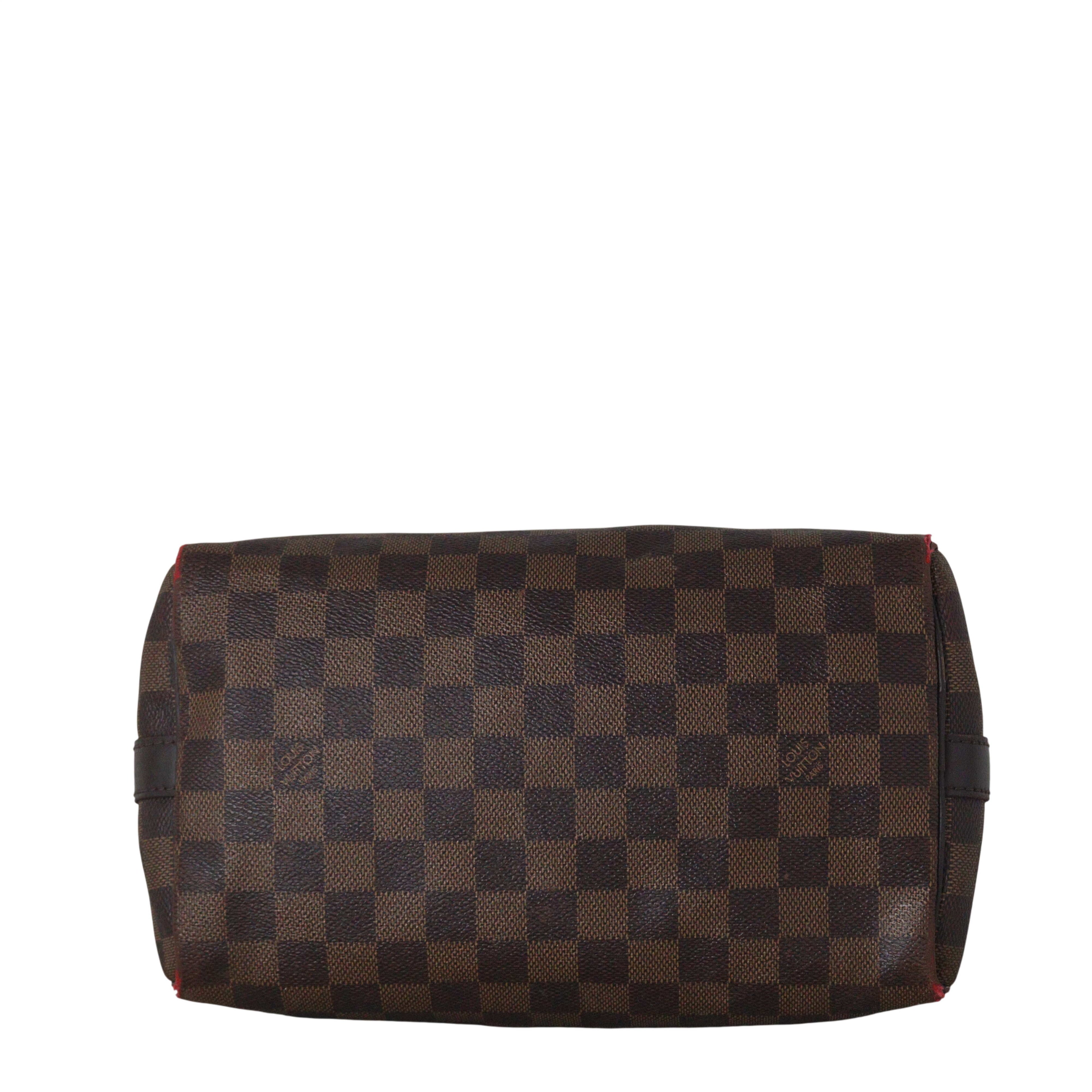 Louis Vuitton Speedy 25 Bandouliere Damier Ebene