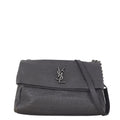 Saint Laurent West Hollywood Medium Croc-Embossed