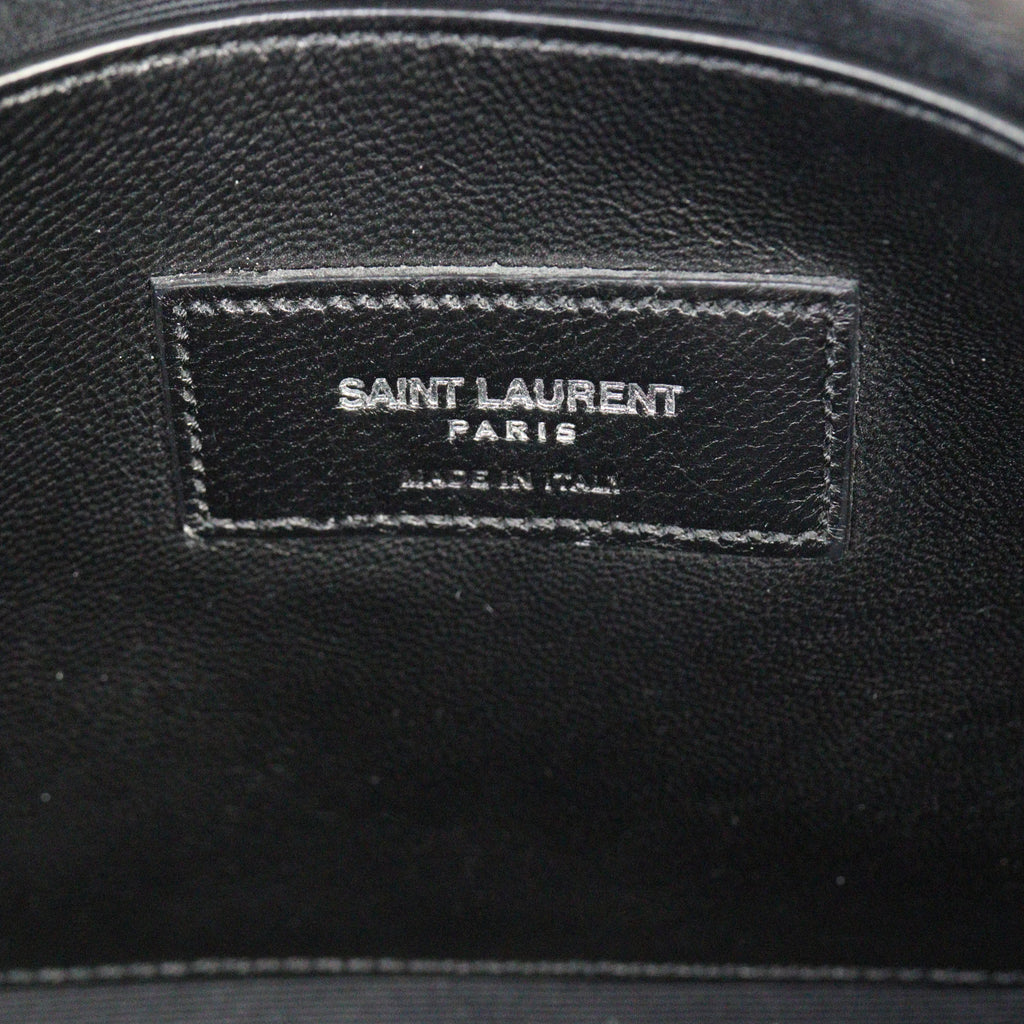 Saint Laurent West Hollywood Medium Croc-Embossed